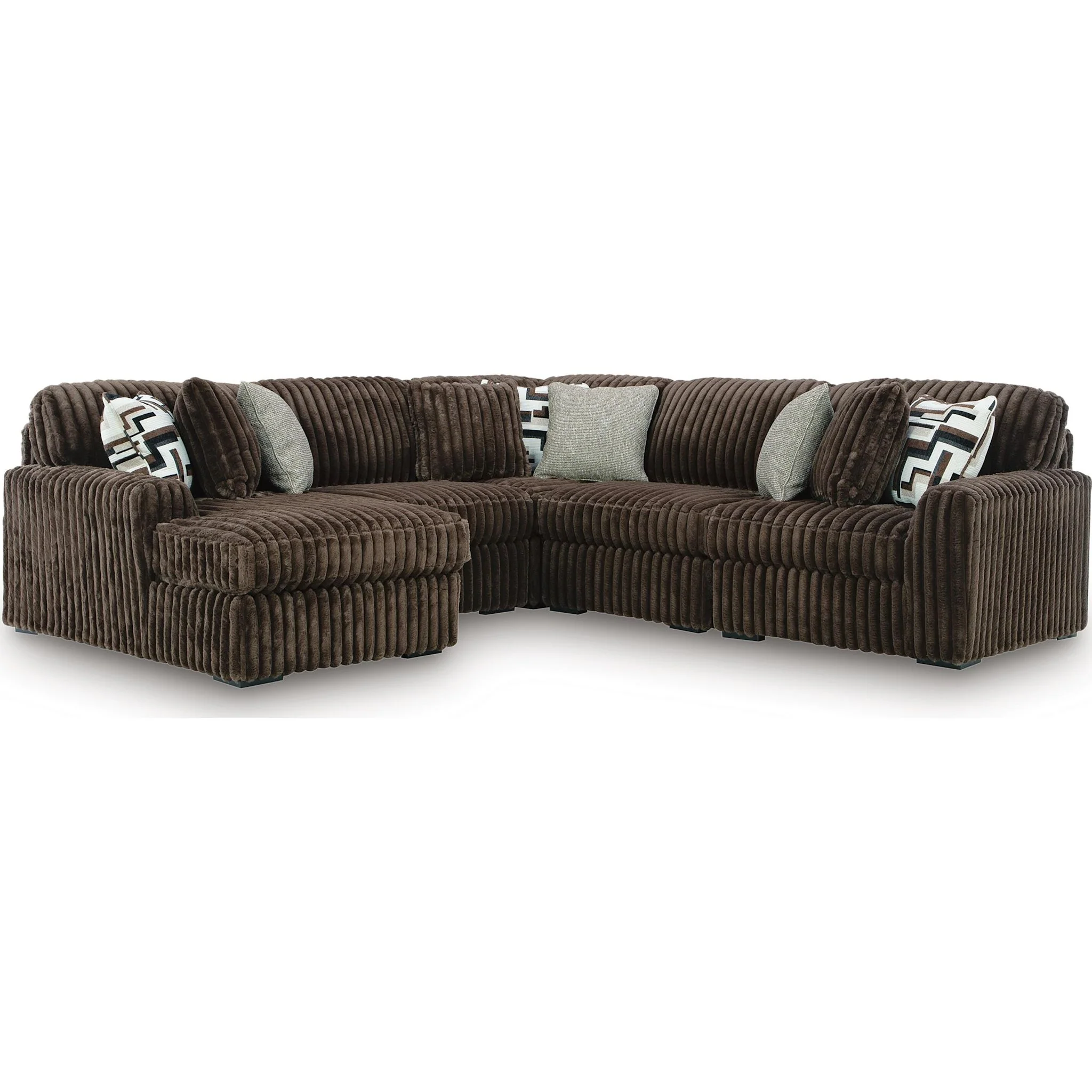Midnight-Madness 5 Piece Sectional with Chaise - Image 20