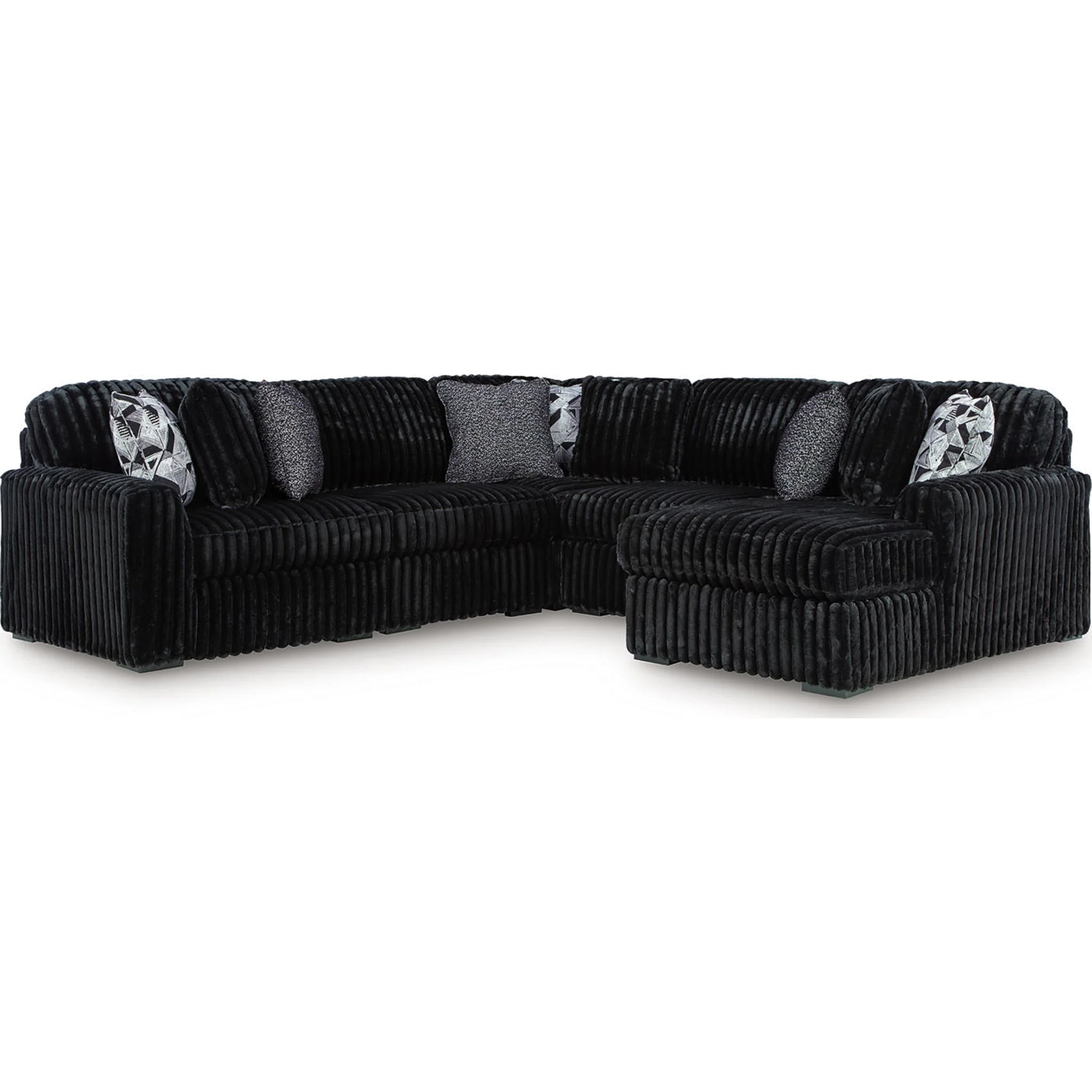Midnight-Madness 6 Piece Sectional with Chaise - Image 10