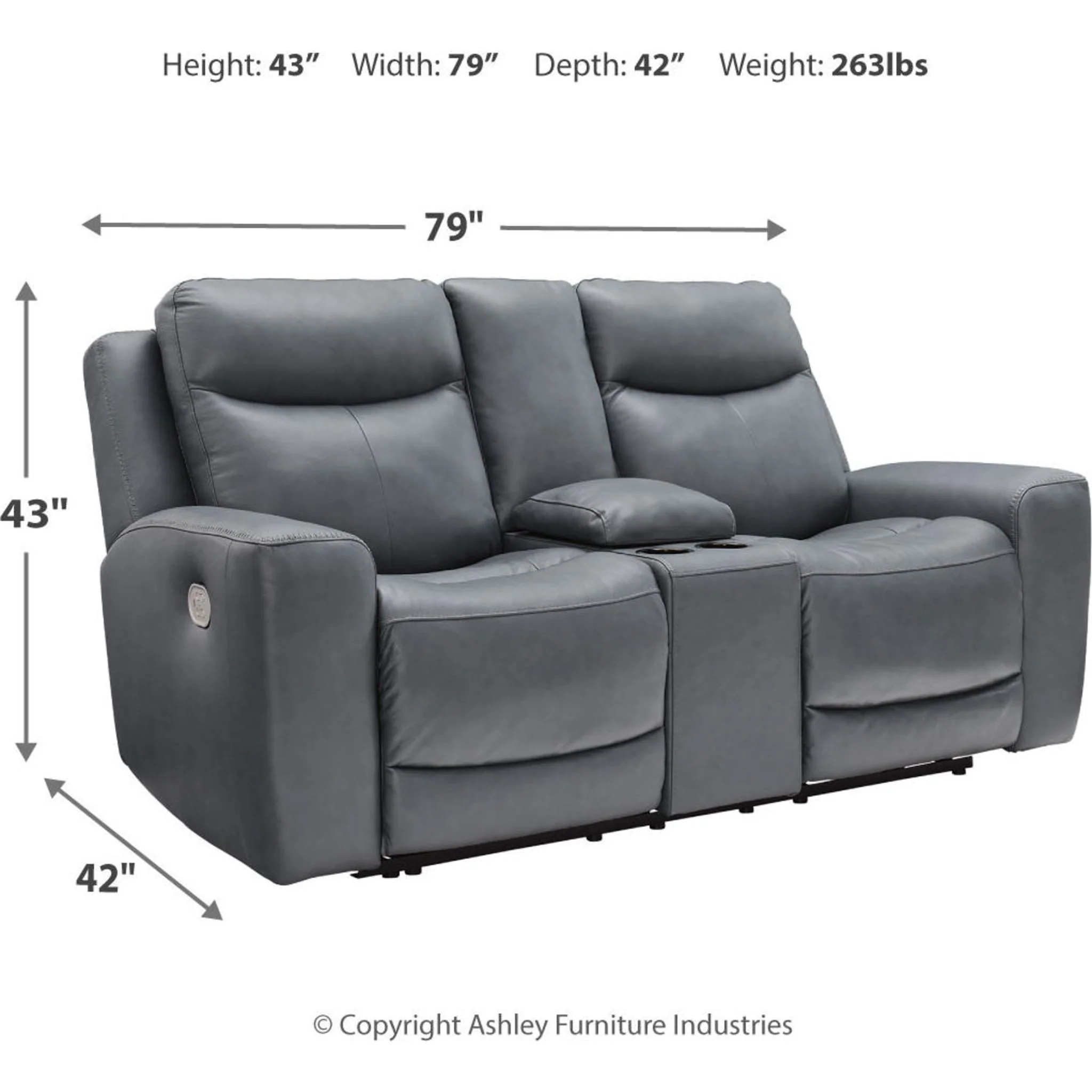 Mindanao Power Reclining Love w/Console and Adj Headrest - Image 26