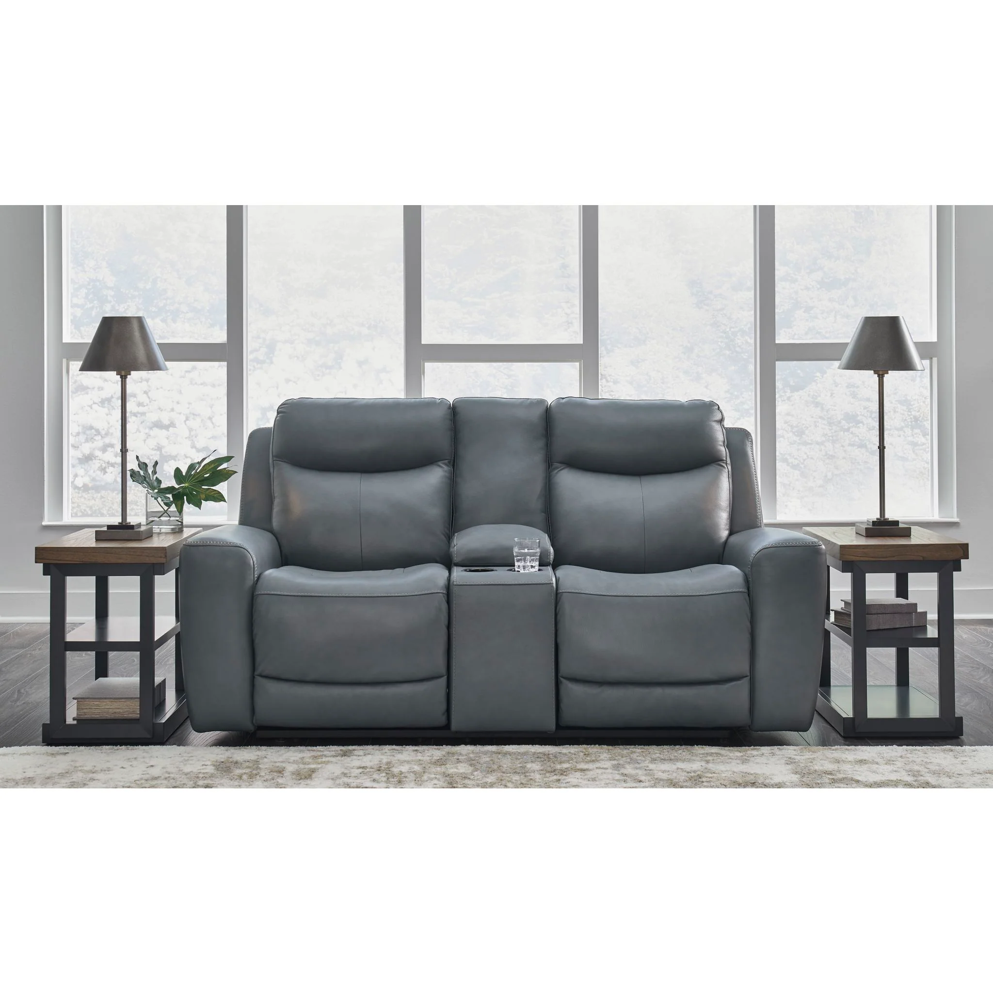 Mindanao Power Reclining Loveseat with Console and Adj Head - Image 17