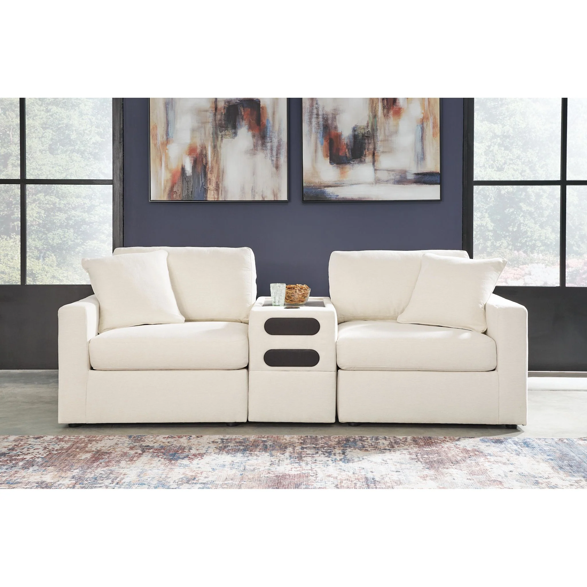 Modmax 3 Piece Modular Sectional with Audio Console - Image 78