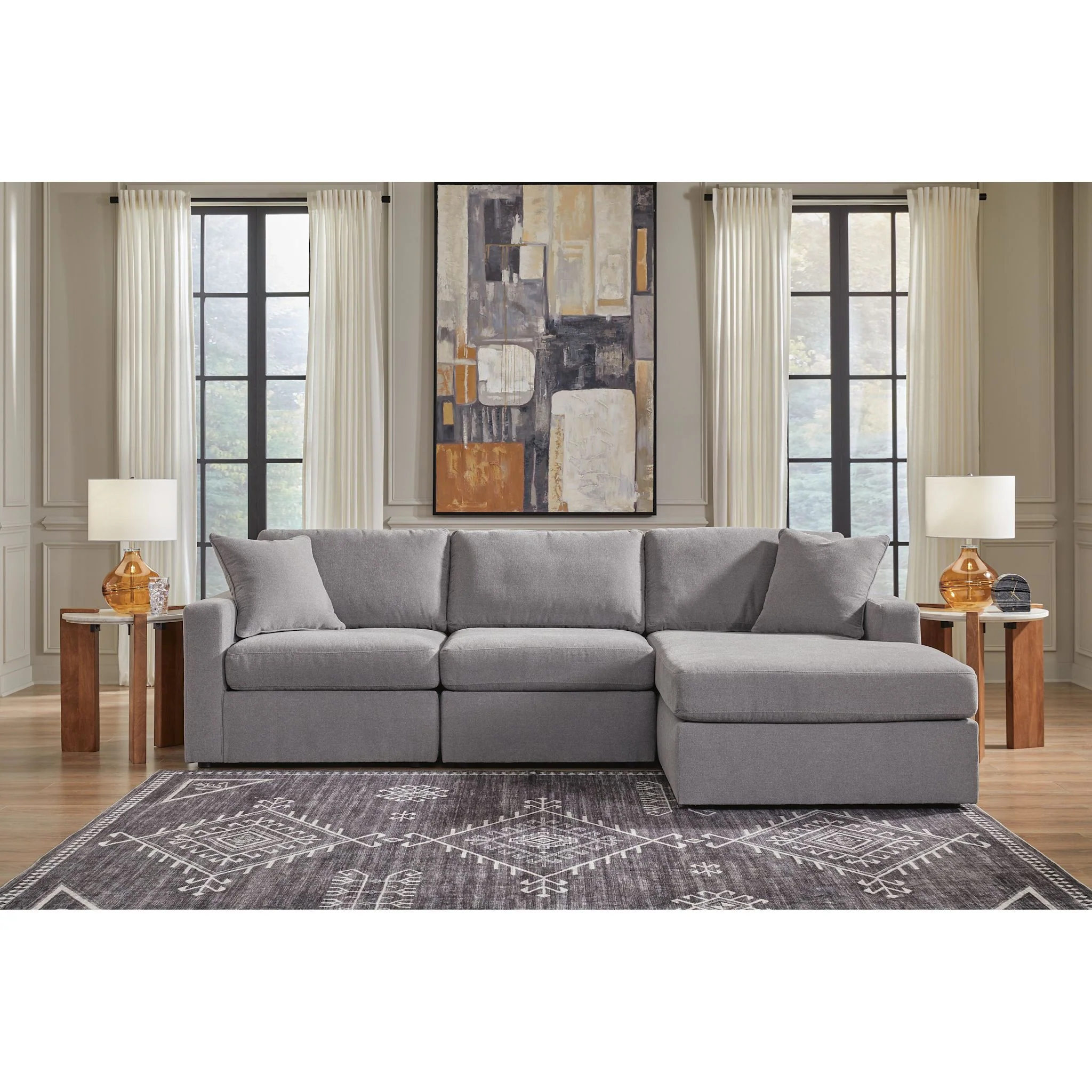 Modmax 3 Piece Modular Sectional with Chaise - Image 138