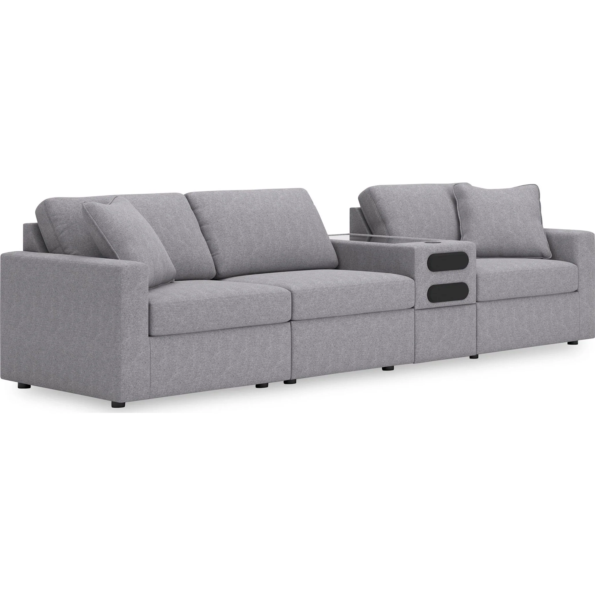 Modmax 4 Piece Modular Sectional with Audio Console - Image 37