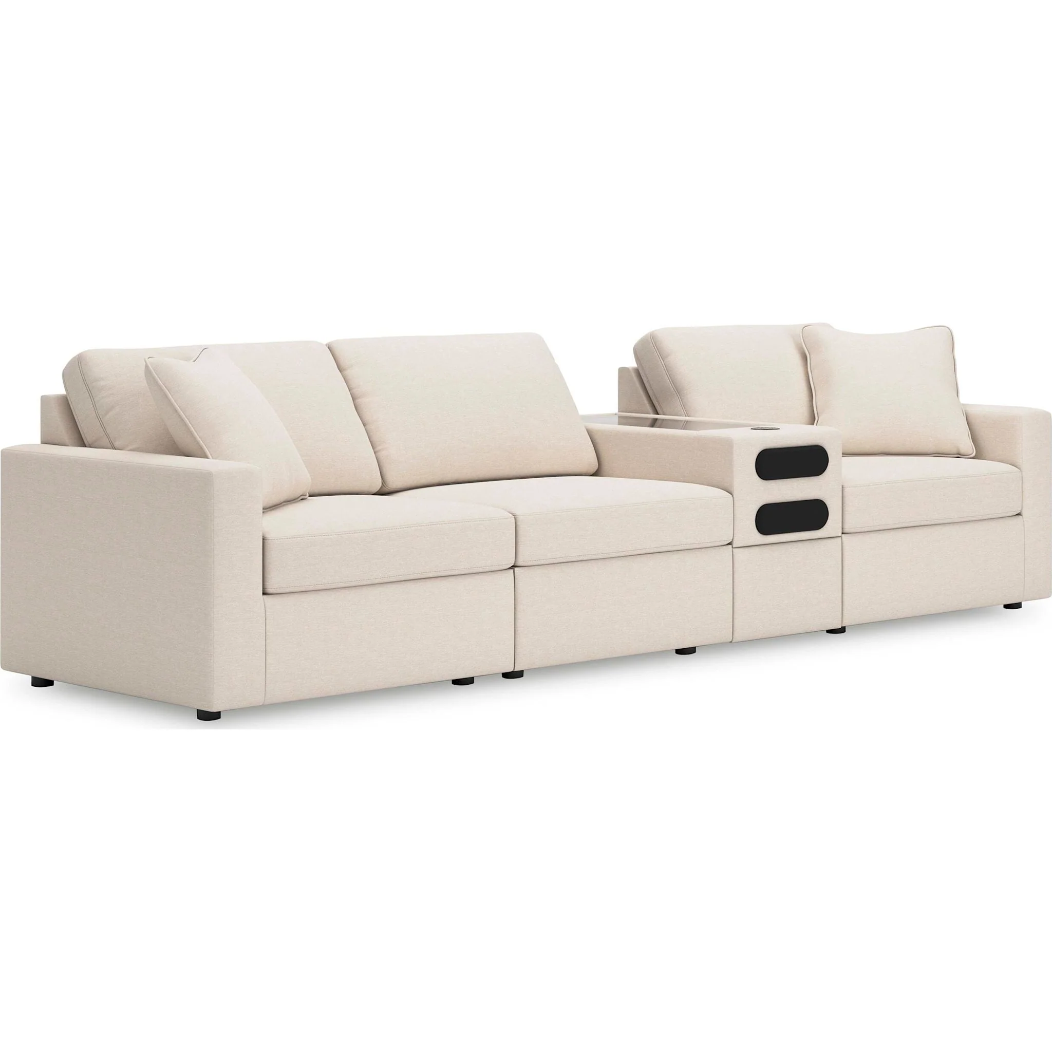 Modmax 4 Piece Modular Sectional with Audio Console - Image 49