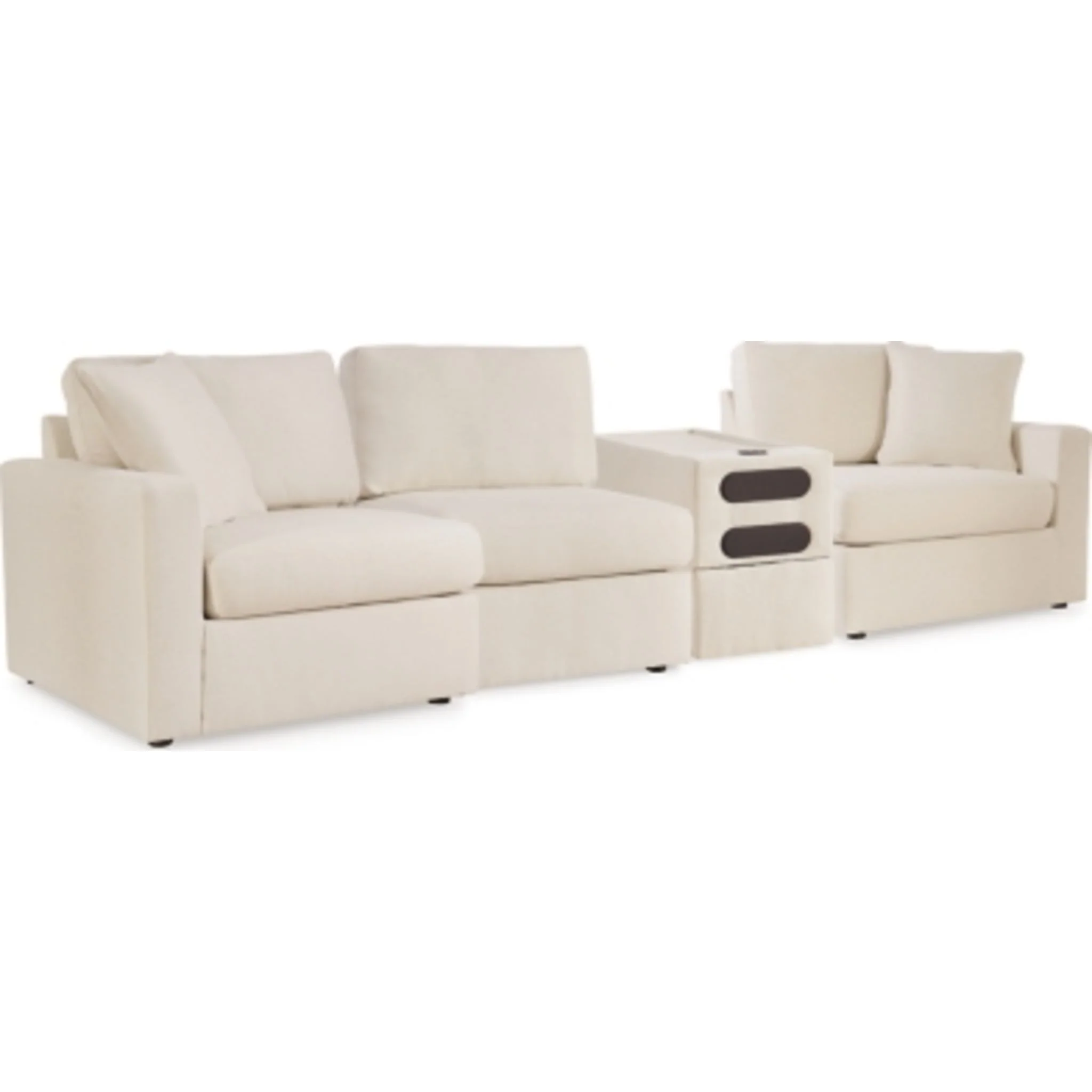 Modmax 4 Piece Modular Sectional with Audio Console - Image 63