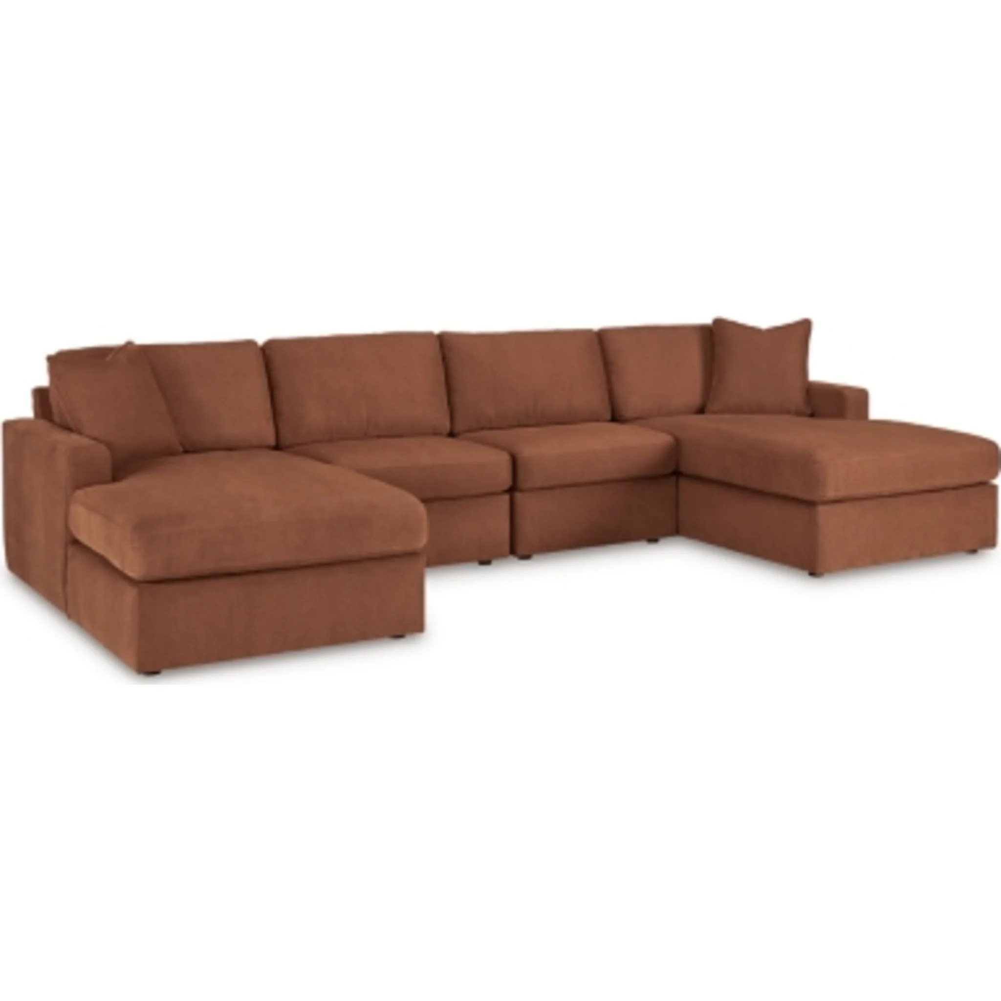Modmax 4 Piece Modular Sectional with Double Chaise - Image 17