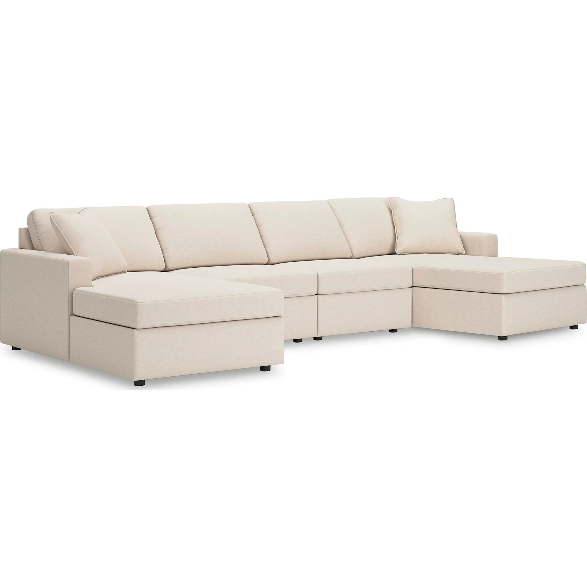 Modmax 4 Piece Modular Sectional with Double Chaise - Image 81