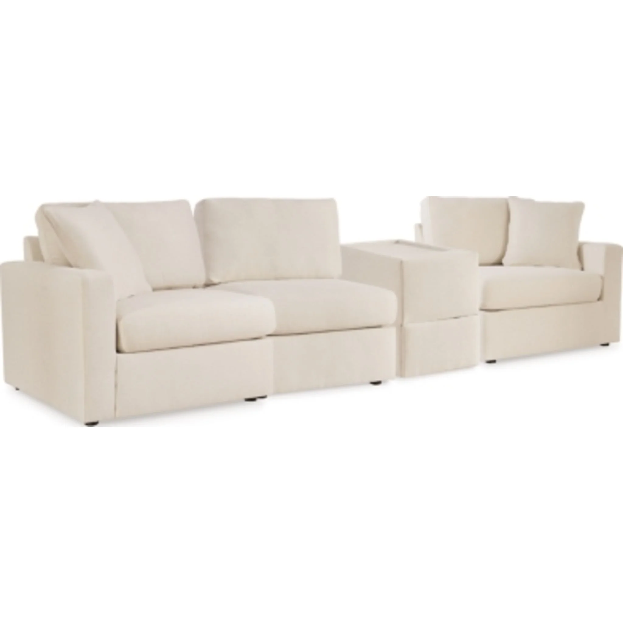 Modmax 4 Piece Modular Sectional with Storage Console - Image 39