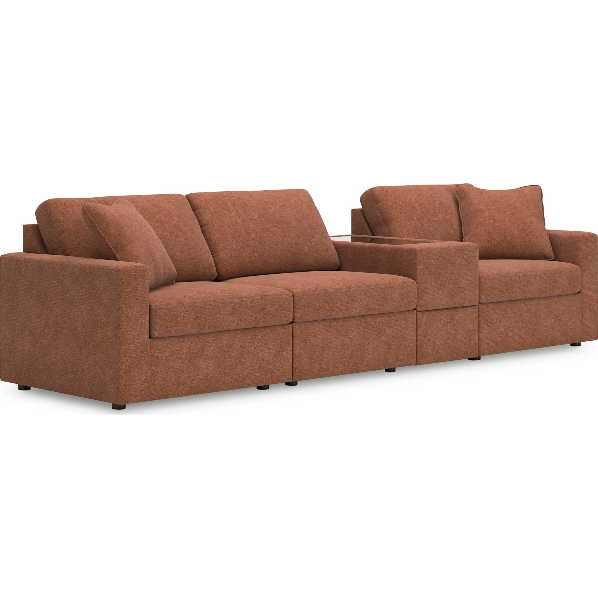 Modmax 4 Piece Modular Sectional with Storage Console - Image 7