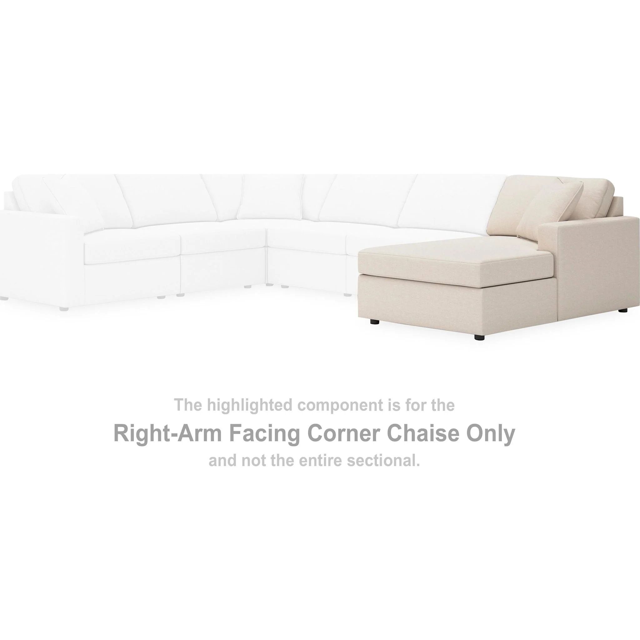 Modmax 5 Piece Modular Sectional Double Chaise with Audio Consoles - Image 47