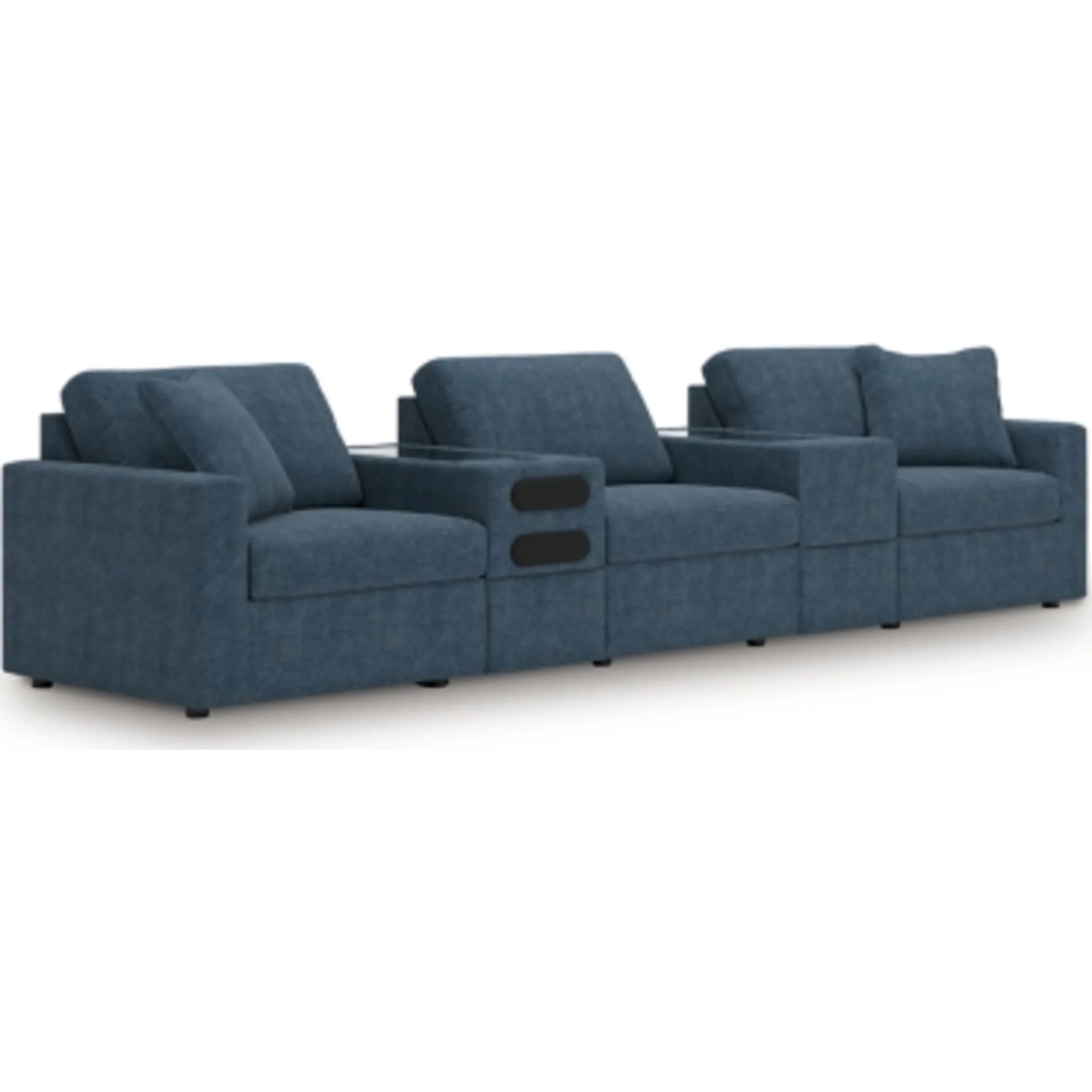 Modmax 5 Piece Modular Sectional with Audio and Storage Consoles - Image 247