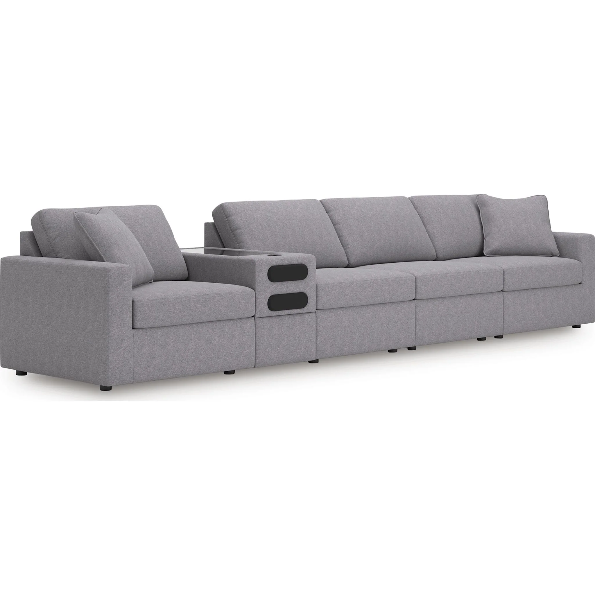 Modmax 5 Piece Modular Sectional with Audio Console - Image 125