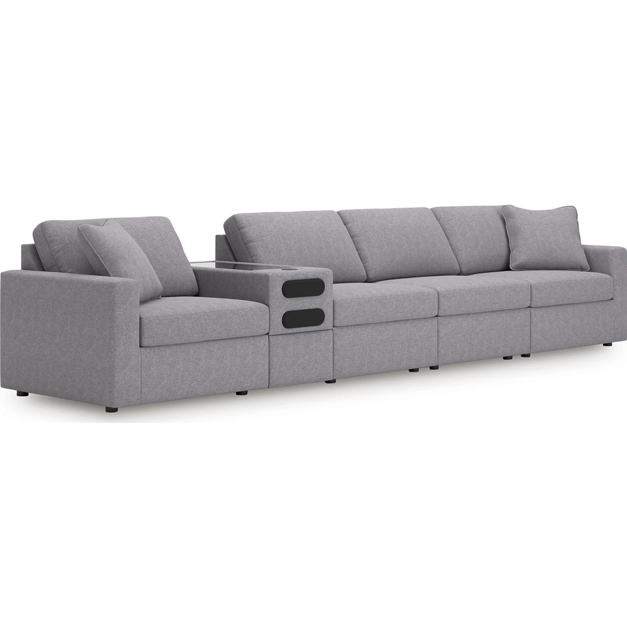 Modmax 5 Piece Modular Sectional with Audio Console - Image 143