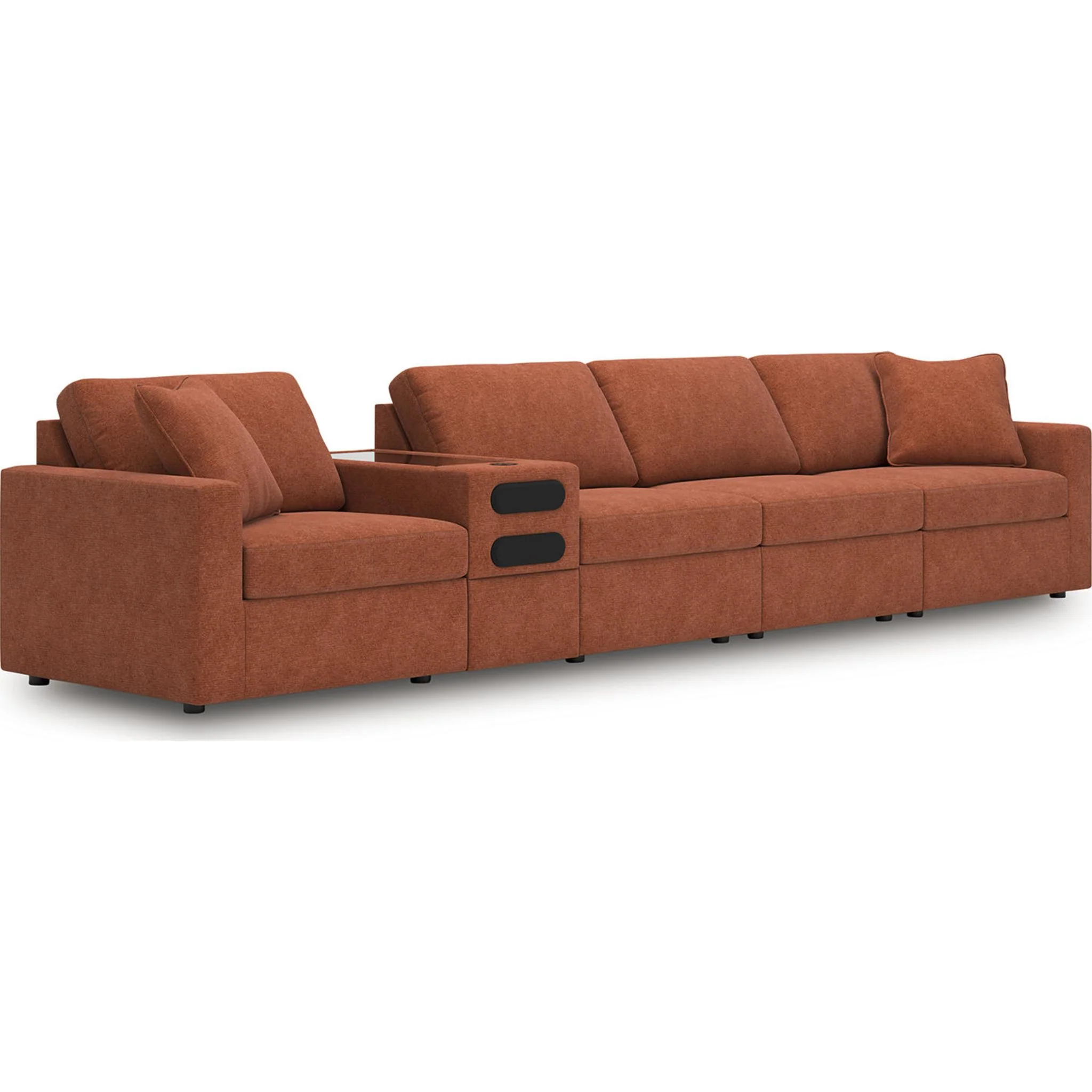 Modmax 5 Piece Modular Sectional with Audio Console - Image 61