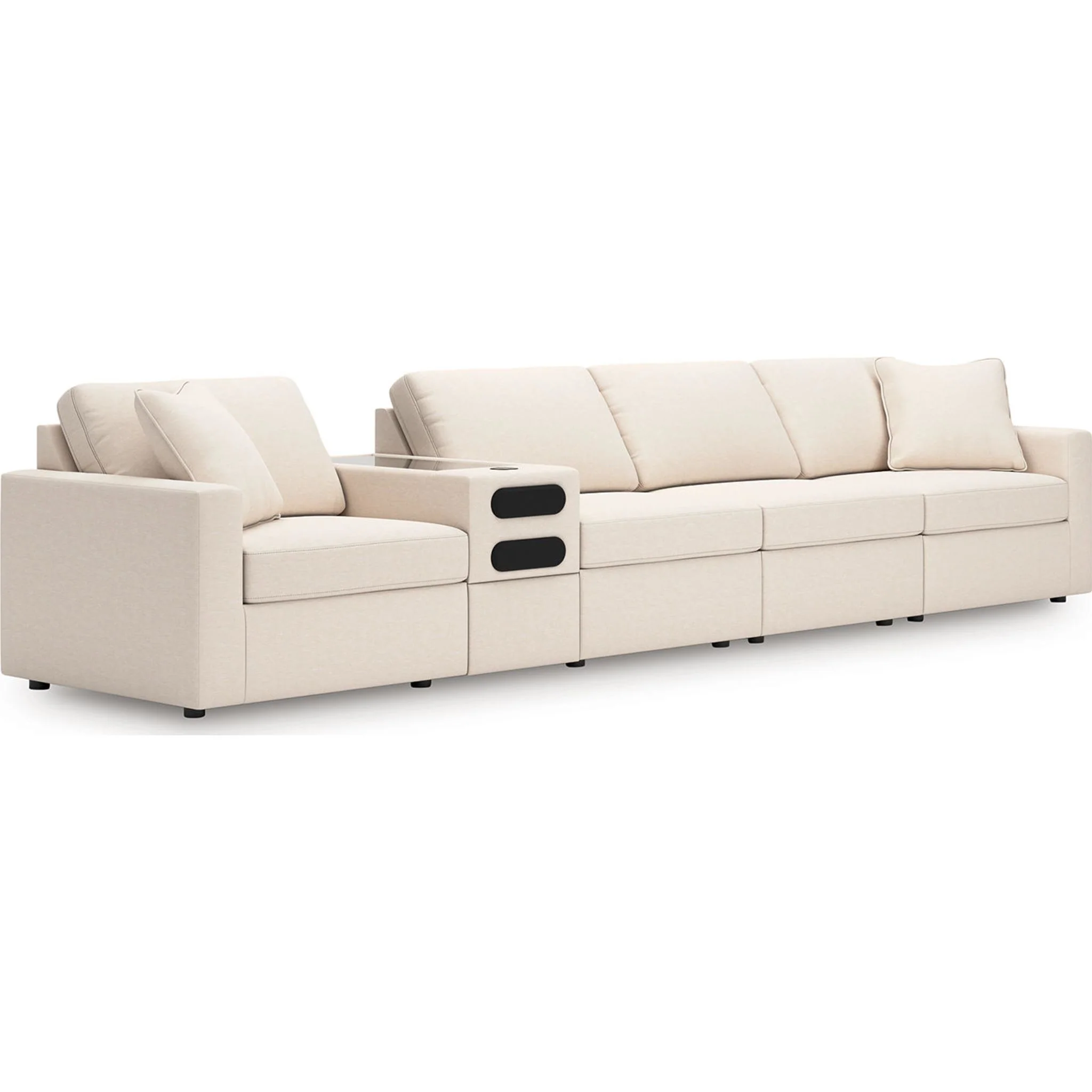 Modmax 5 Piece Modular Sectional with Audio Console - Image 85