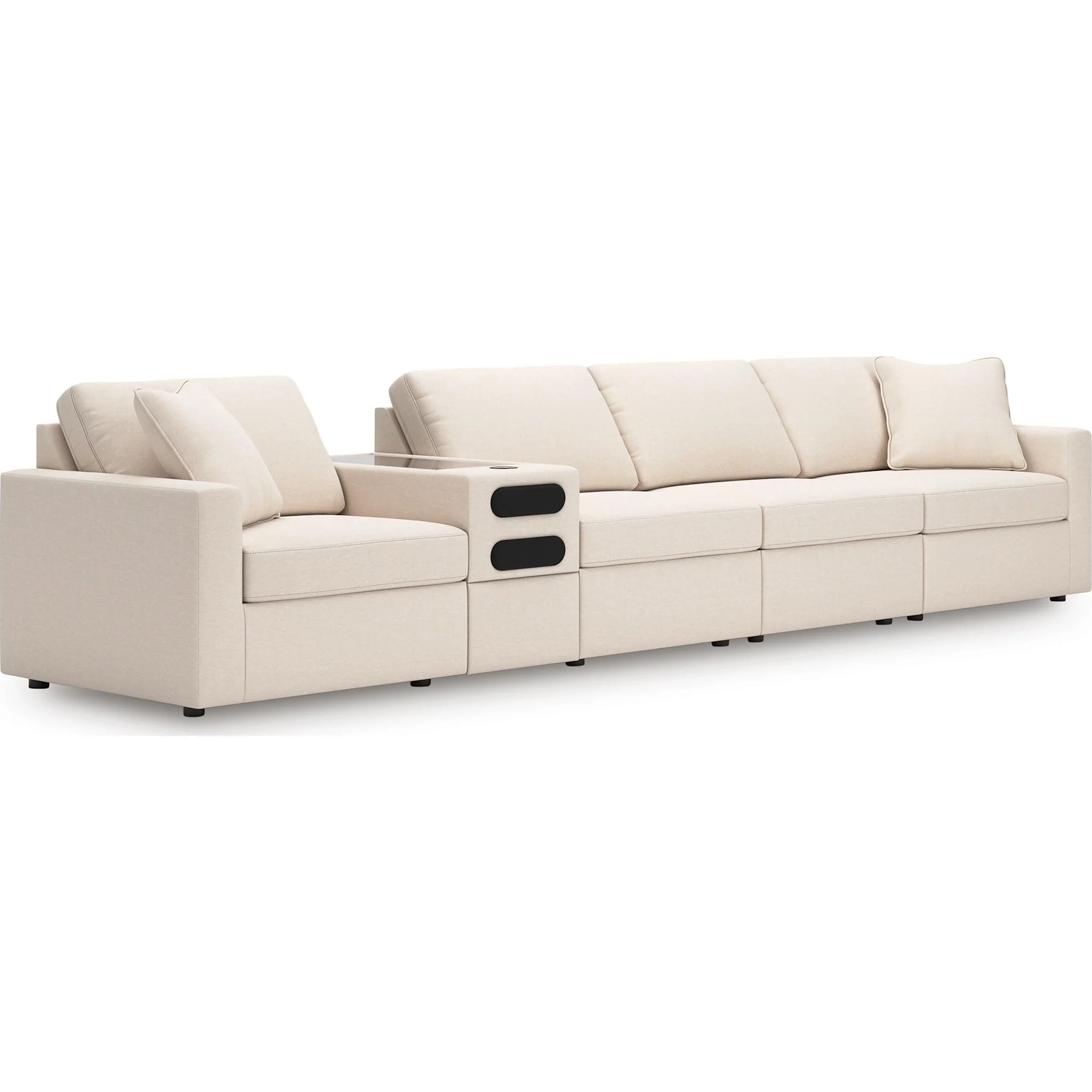 Modmax 5 Piece Modular Sectional with Audio Console - Image 86