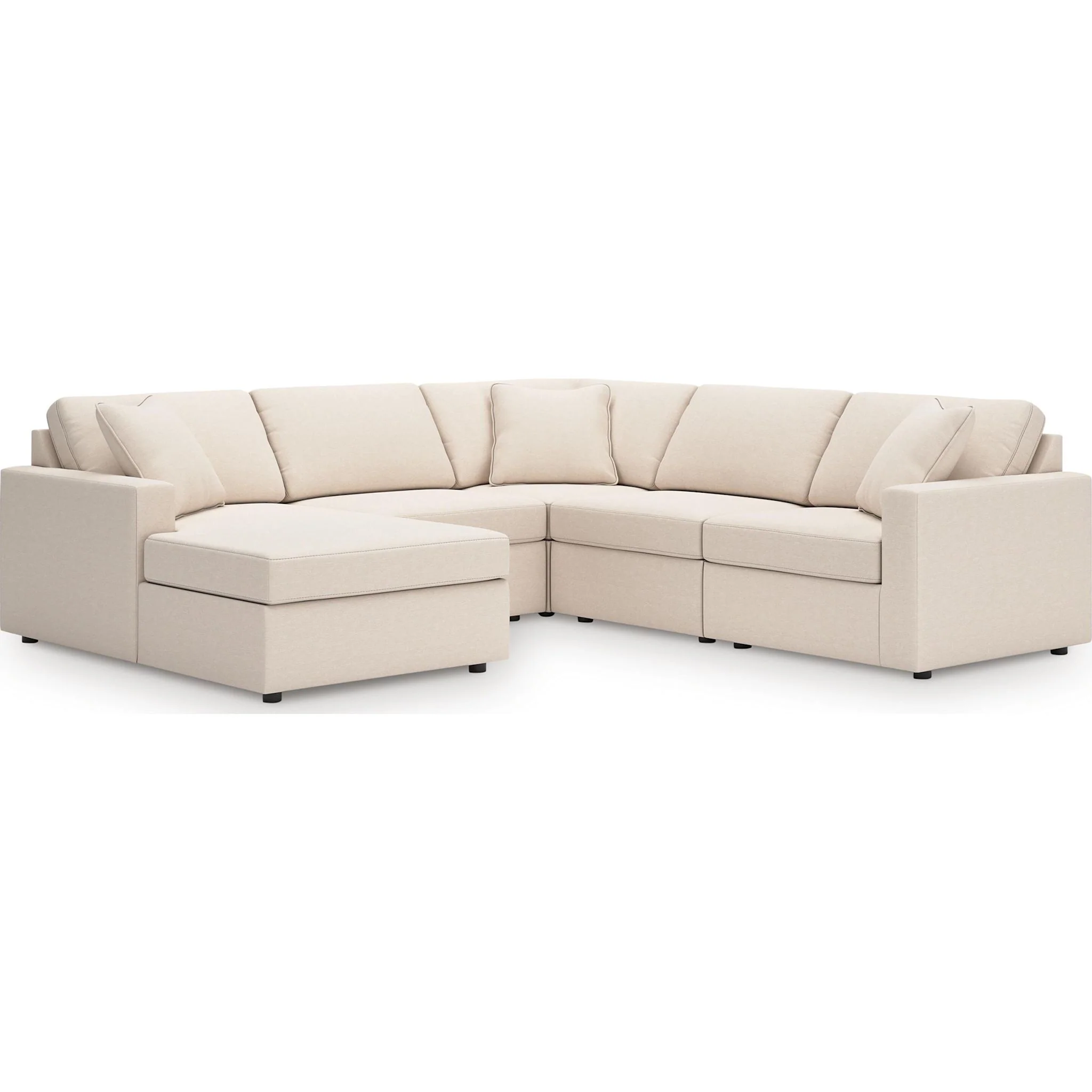Modmax 5 Piece Modular Sectional with Chaise - Image 170