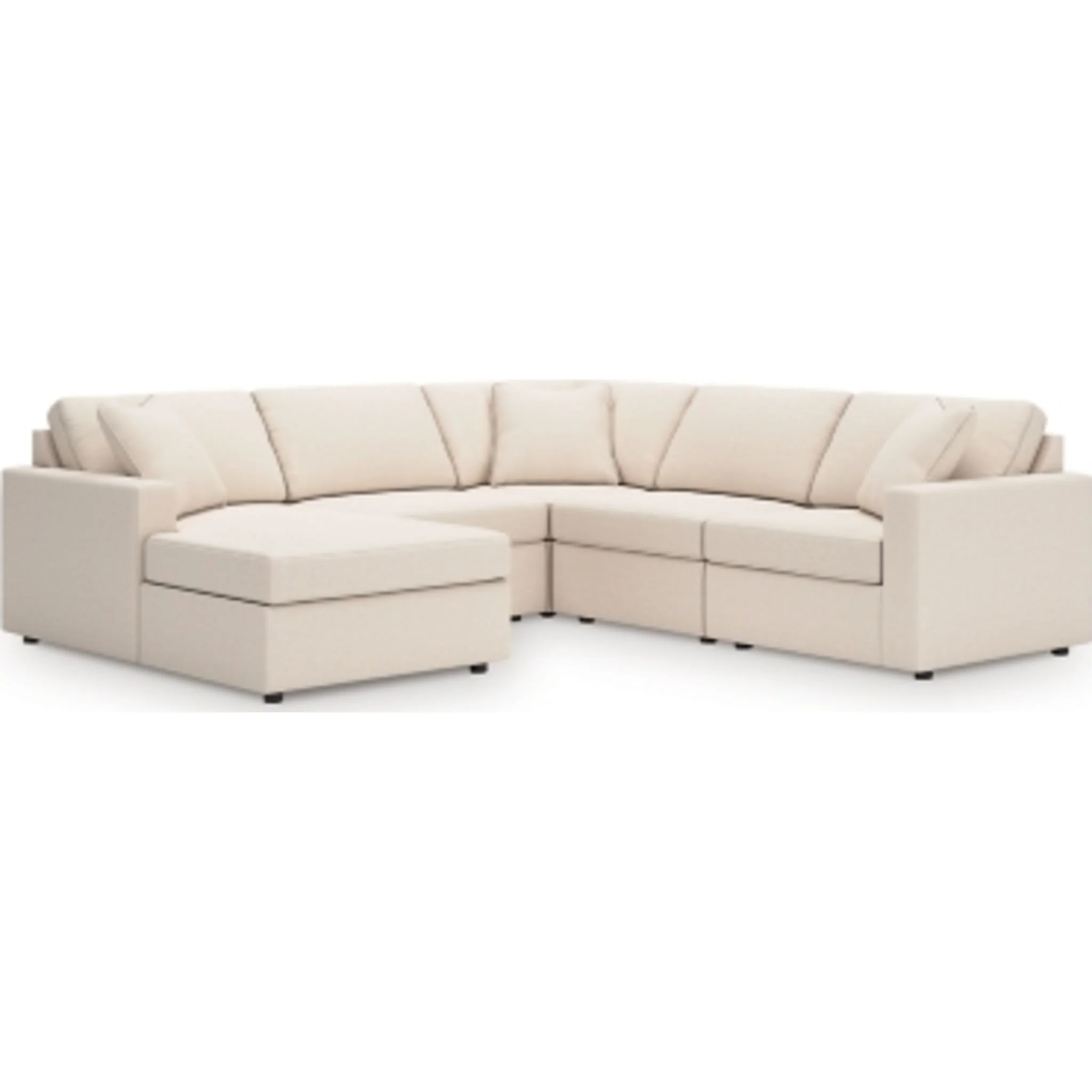 Modmax 5 Piece Modular Sectional with Chaise - Image 173