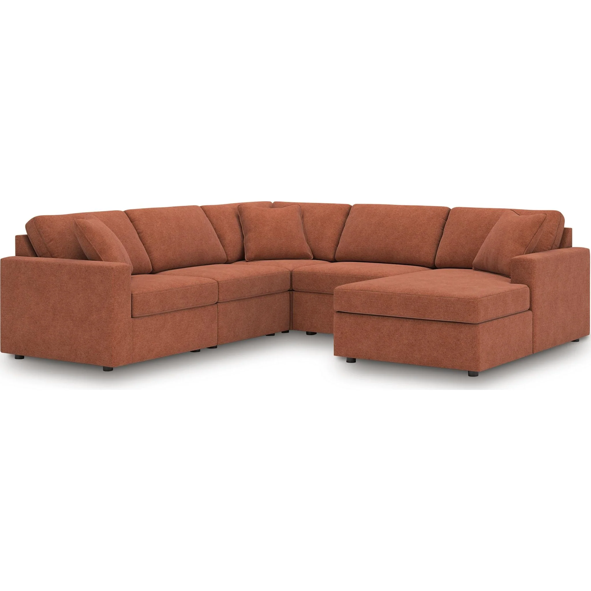 Modmax 5 Piece Modular Sectional with Chaise - Image 54