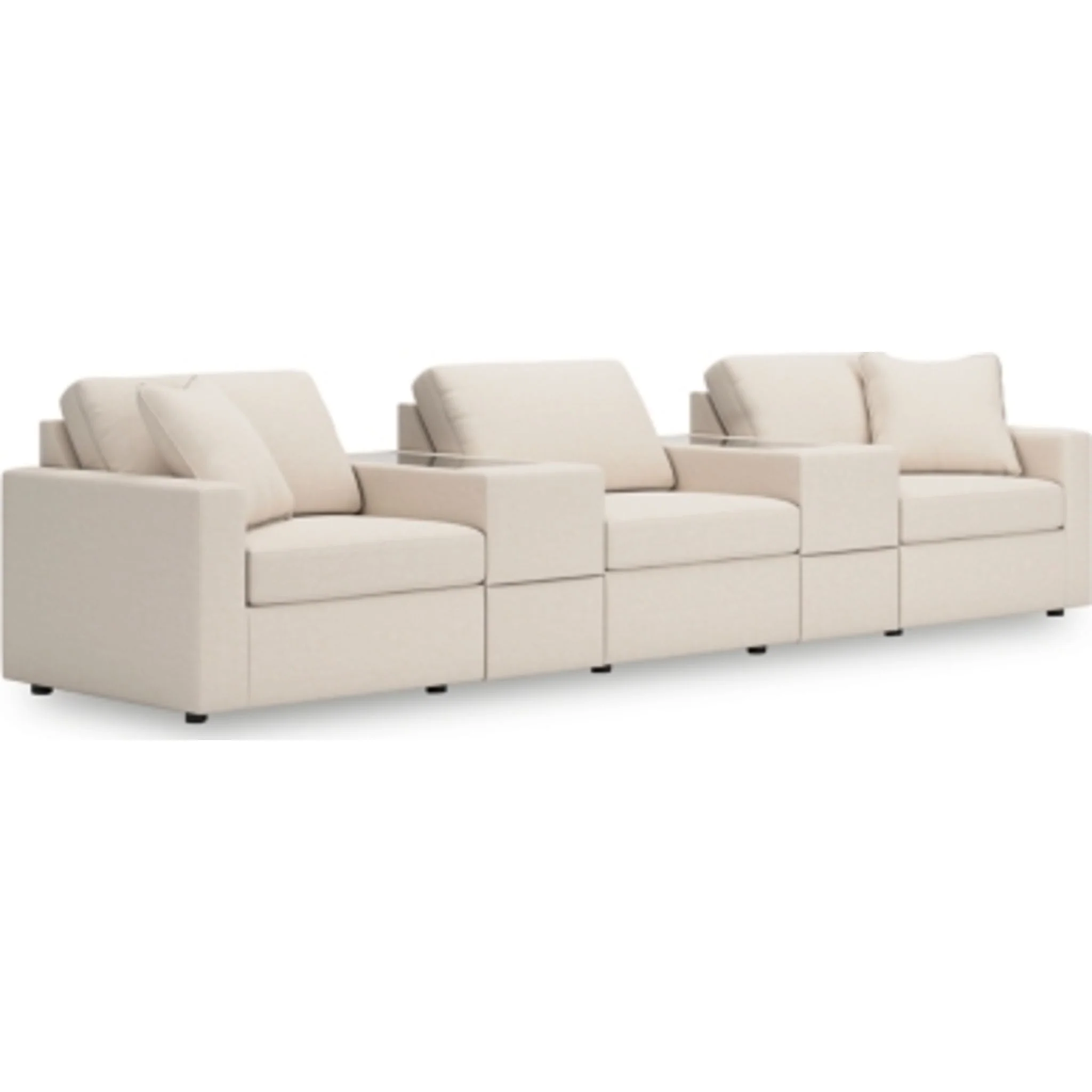 Modmax 5 Piece Modular Sectional with Storage Consoles - Image 88