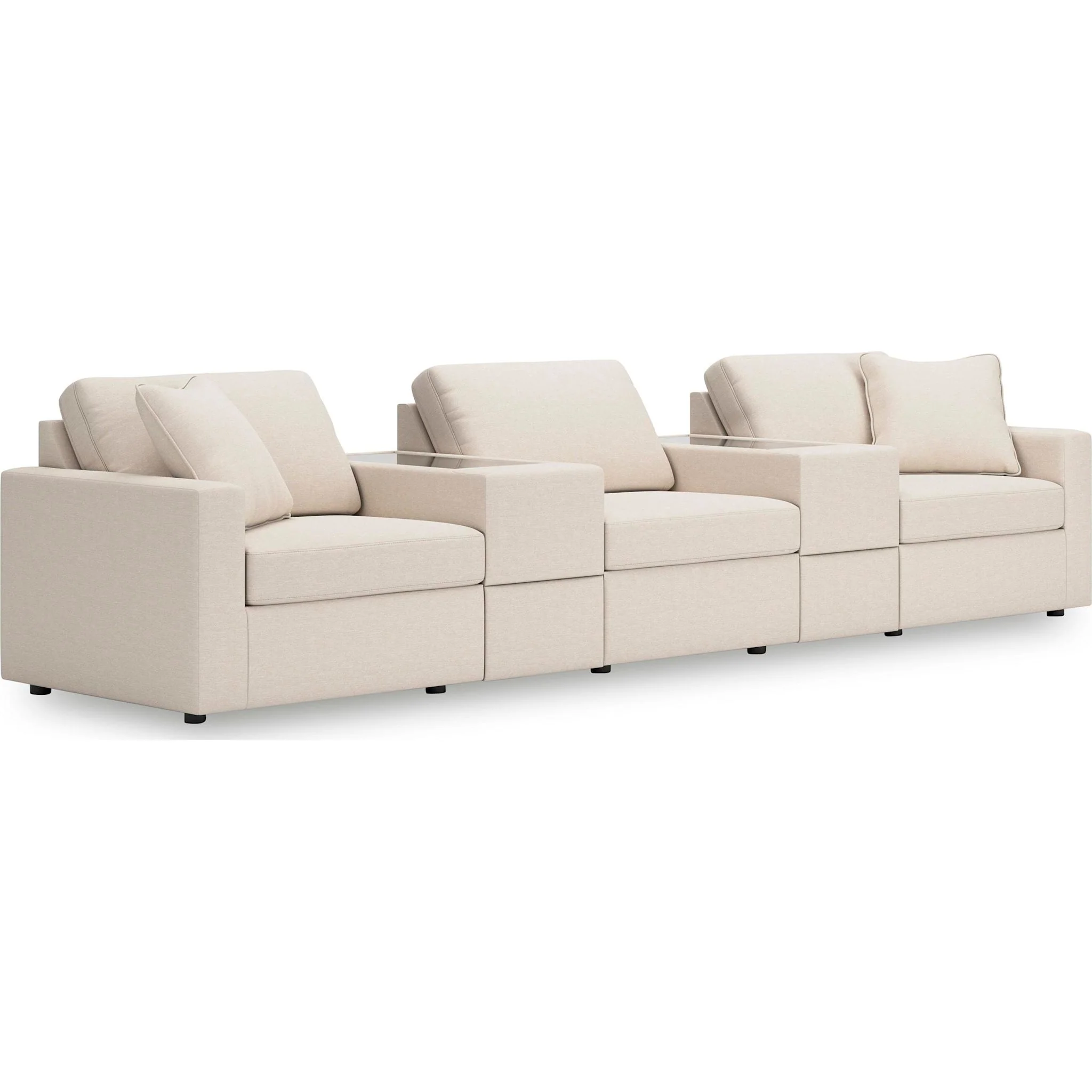 Modmax 5 Piece Modular Sectional with Storage Consoles - Image 94