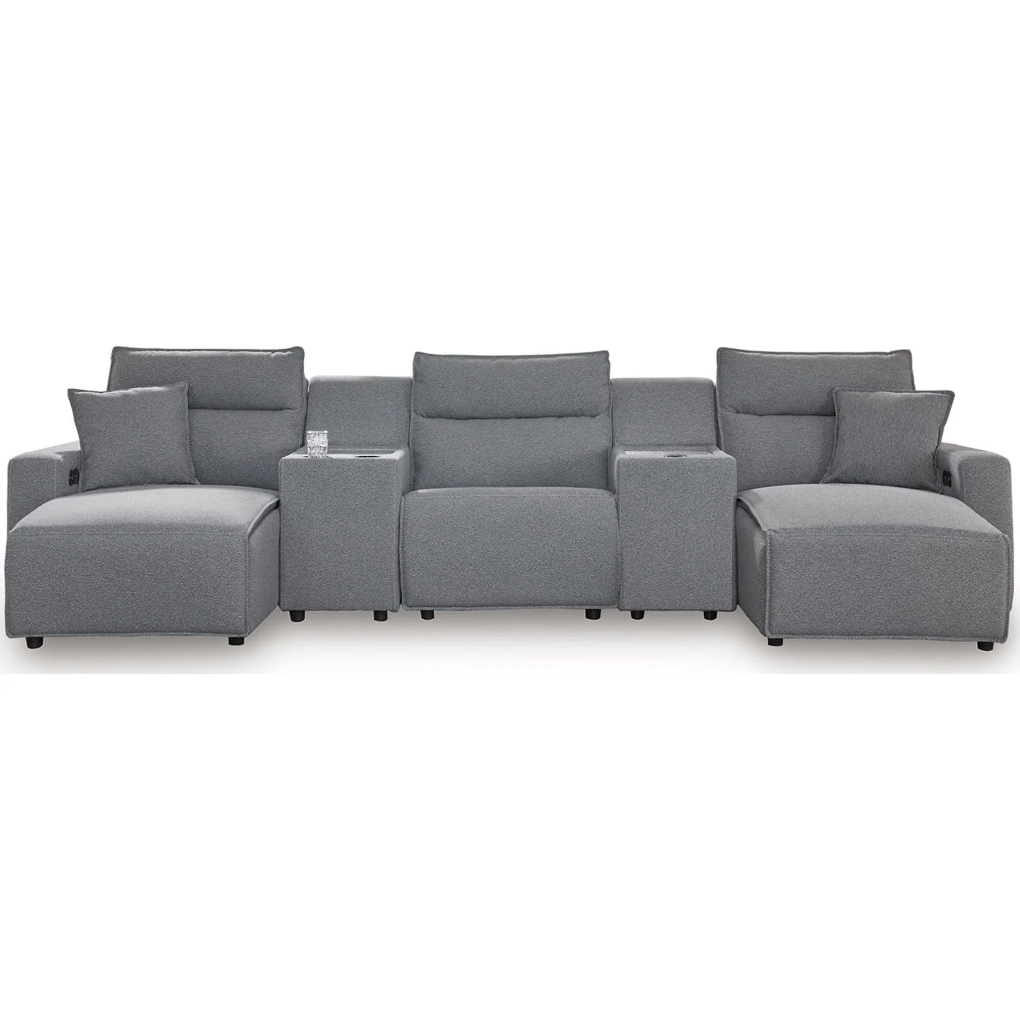 Modmax II 5 Piece Modular Power Reclining Sectional with Dual Chaise