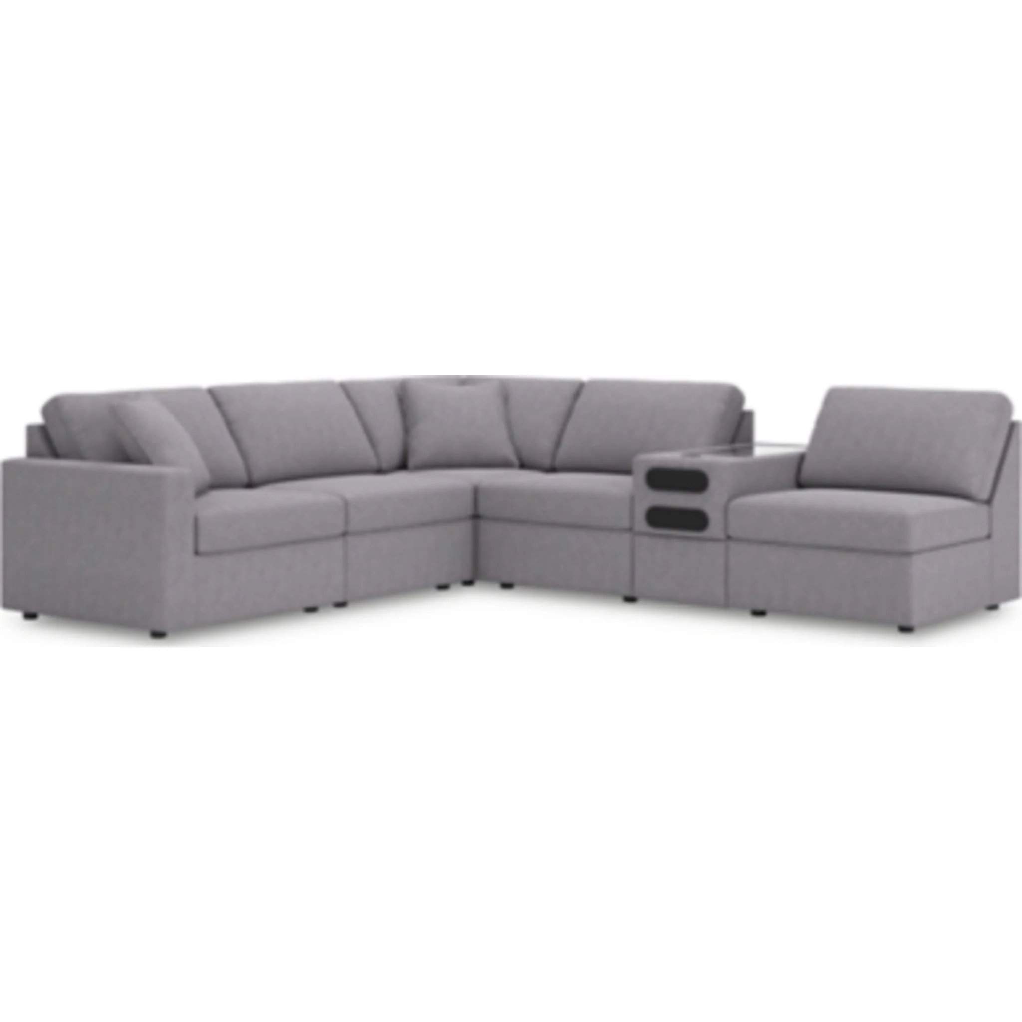 Modmax 6 Piece Modular Sectional with Audio Console - Image 88