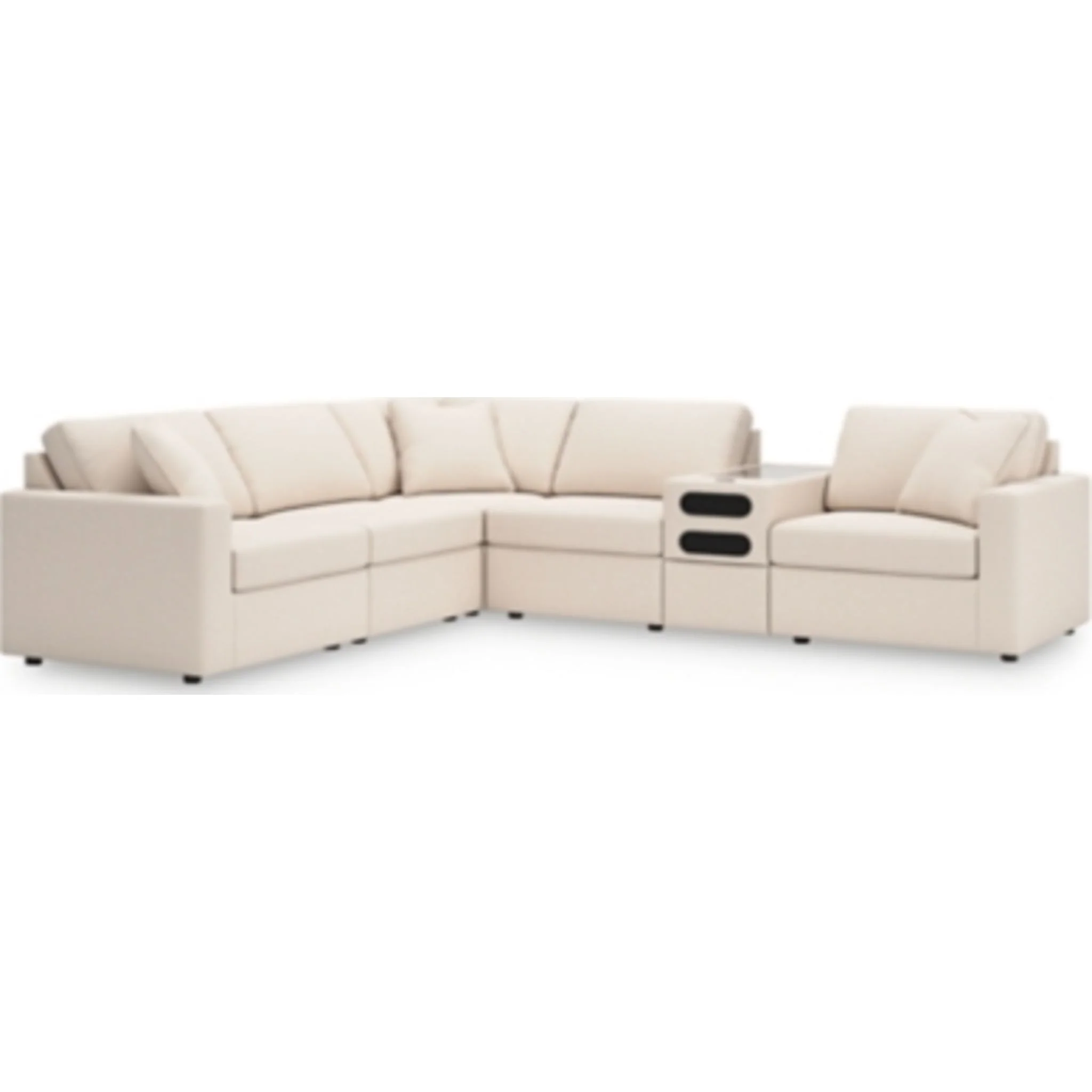 Modmax 6 Piece Modular Sectional with Audio Console - Image 54