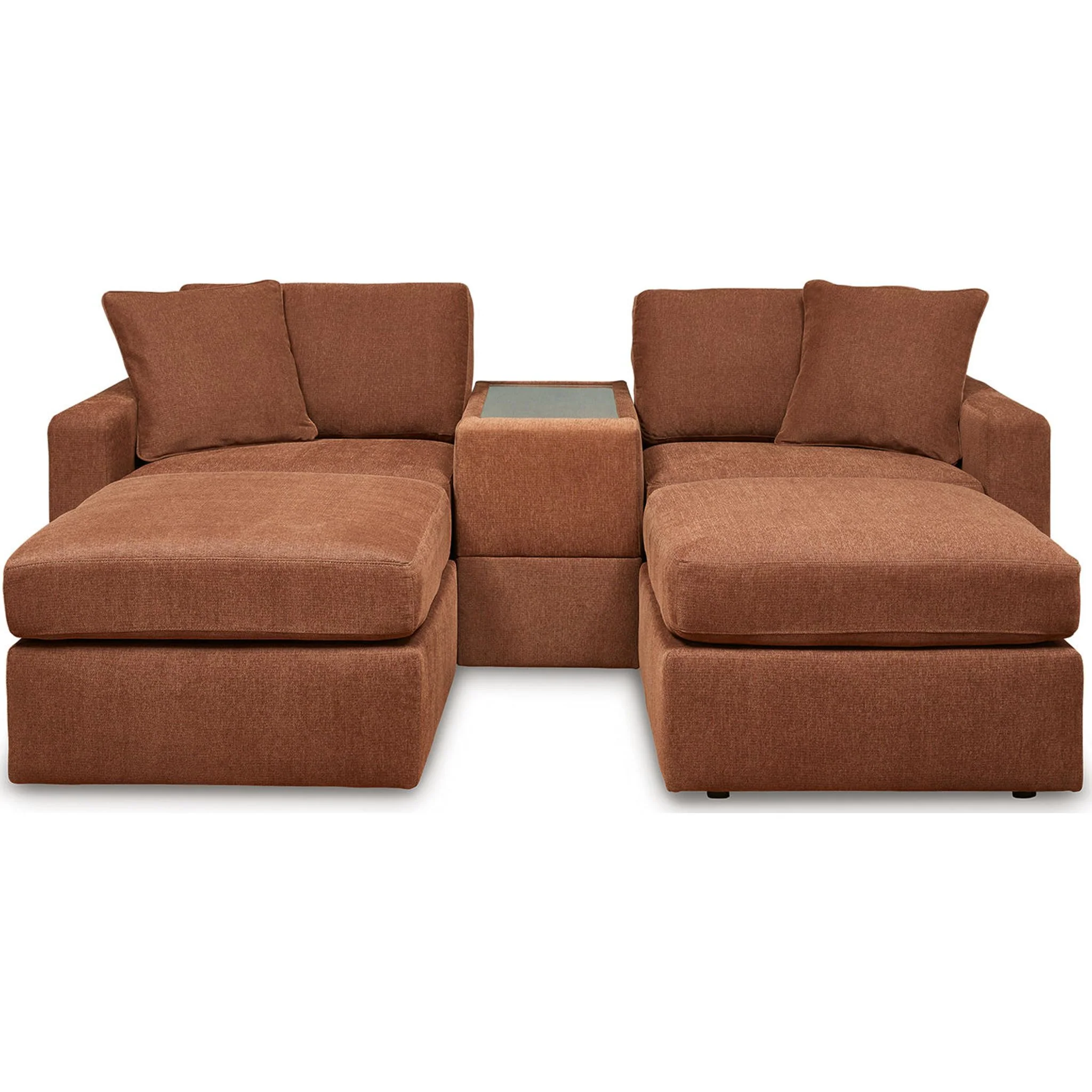 Modmax 6 Piece Modular Sectional with Chaise and Storage Console - Image 146