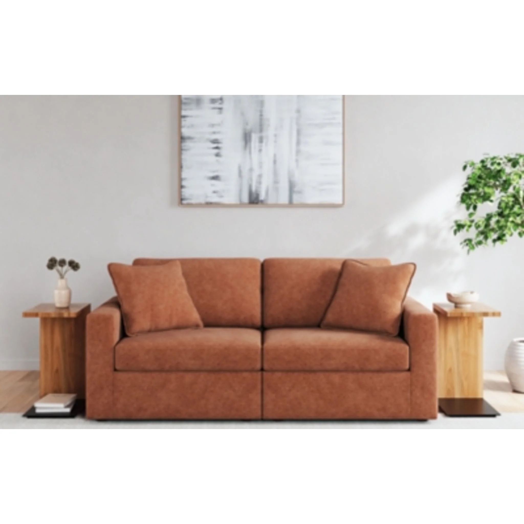 Modmax 6 Piece Modular Sectional with Chaise and Storage Console - Image 173