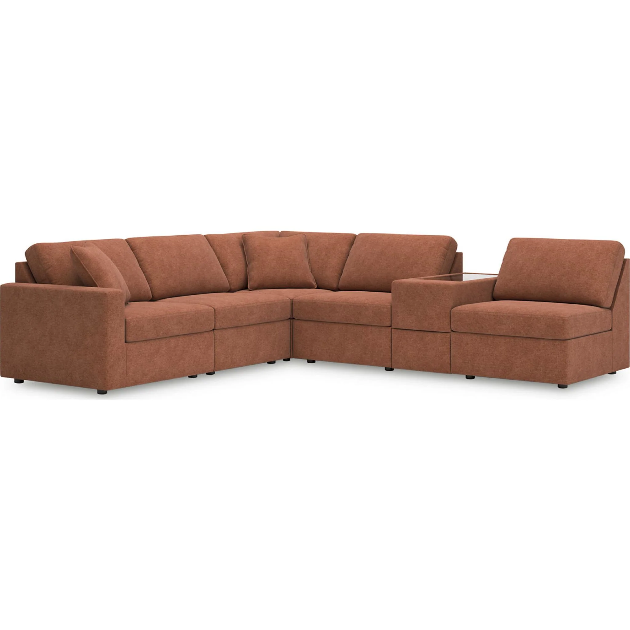 Modmax 6 Piece Modular Sectional with Storage Console - Image 17