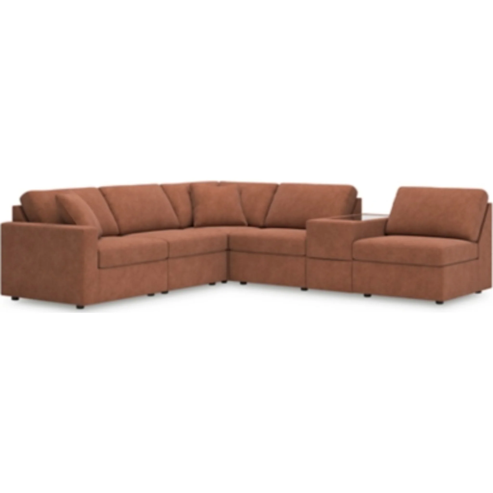Modmax 6 Piece Modular Sectional with Storage Console - Image 26