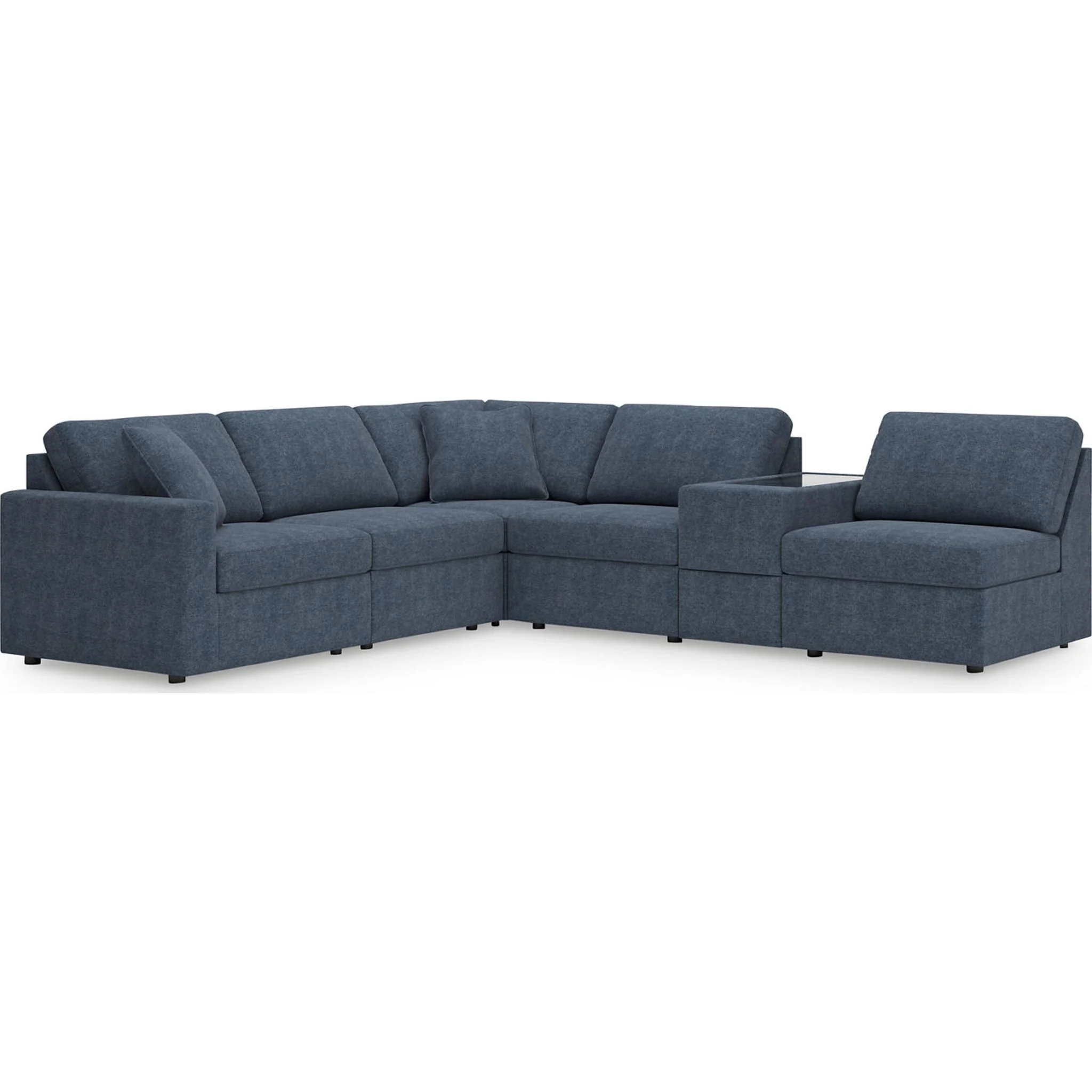 Modmax 6 Piece Modular Sectional with Storage Console - Image 34