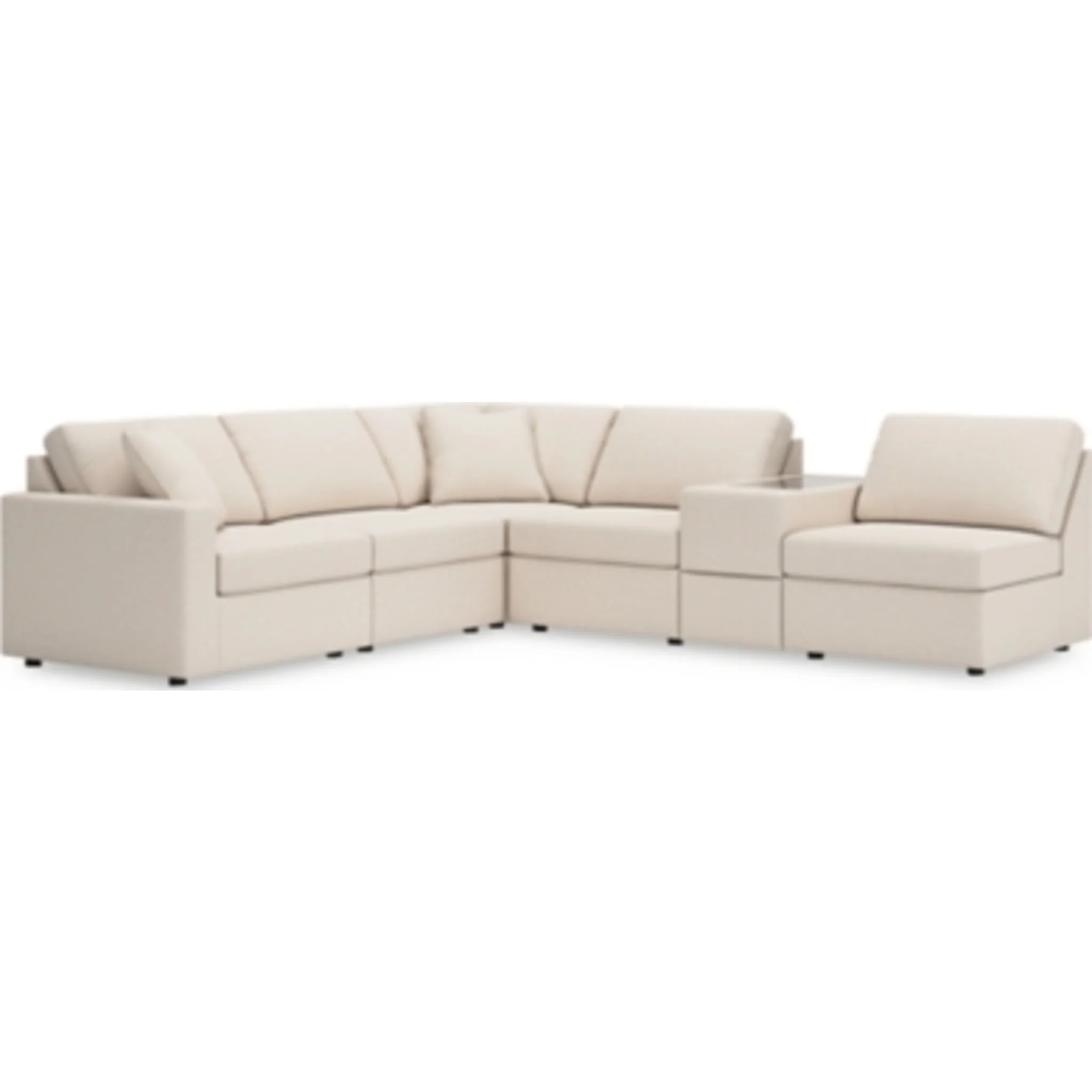 Modmax 6 Piece Modular Sectional with Storage Console - Image 9