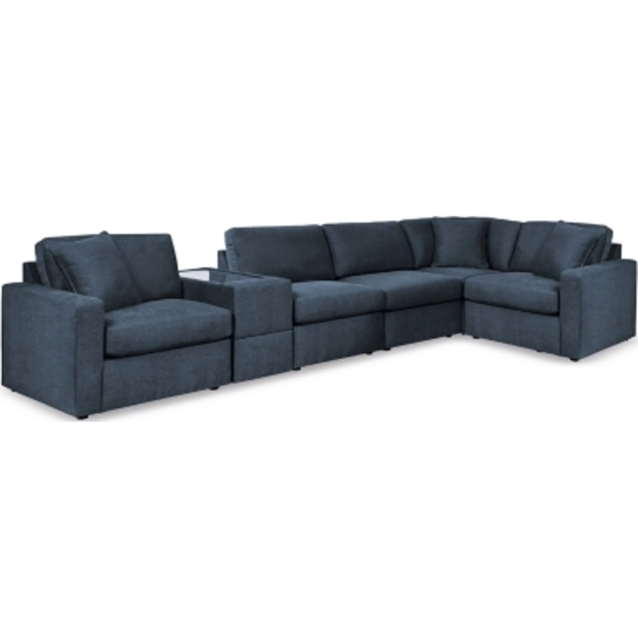 Modmax 6 Piece Modular Sectional with Storage Console - Image 45