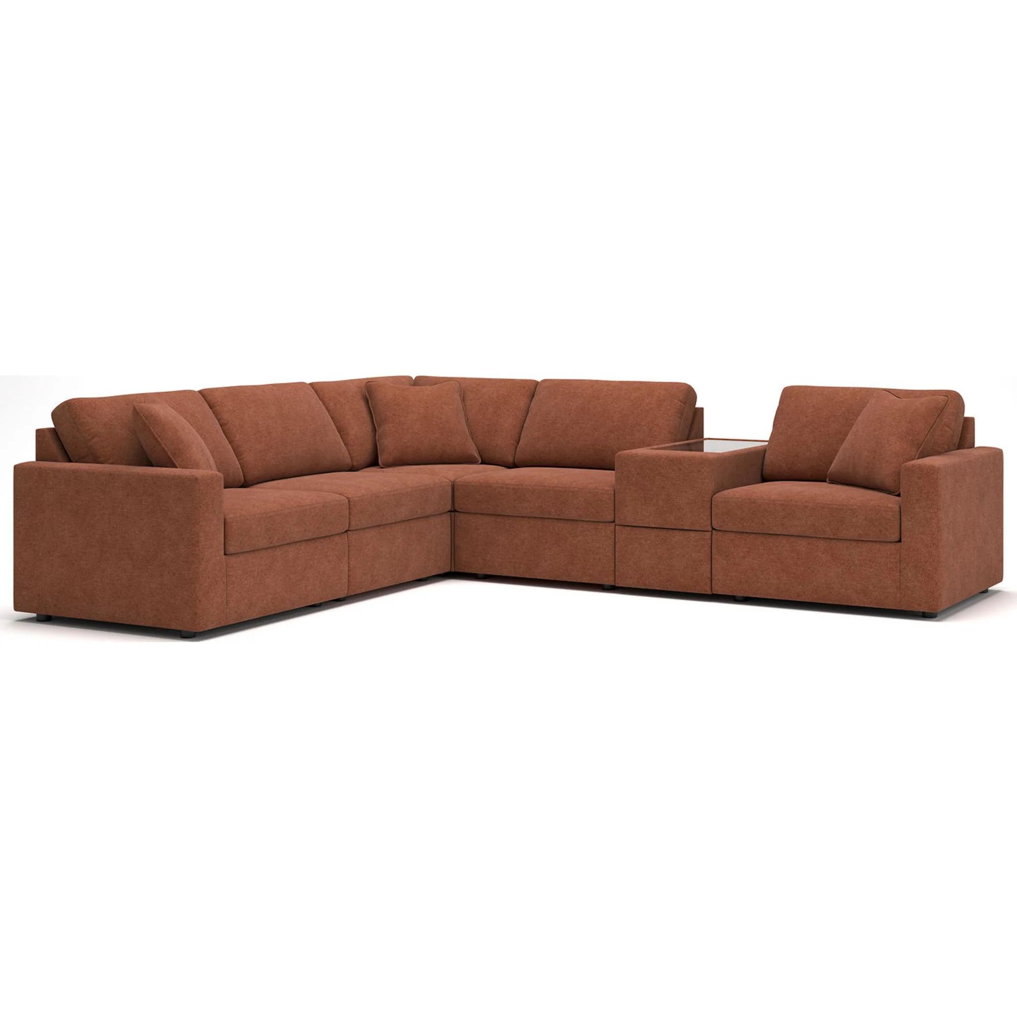Modmax 6 Piece Modular Sectional with Storage Console - Image 51