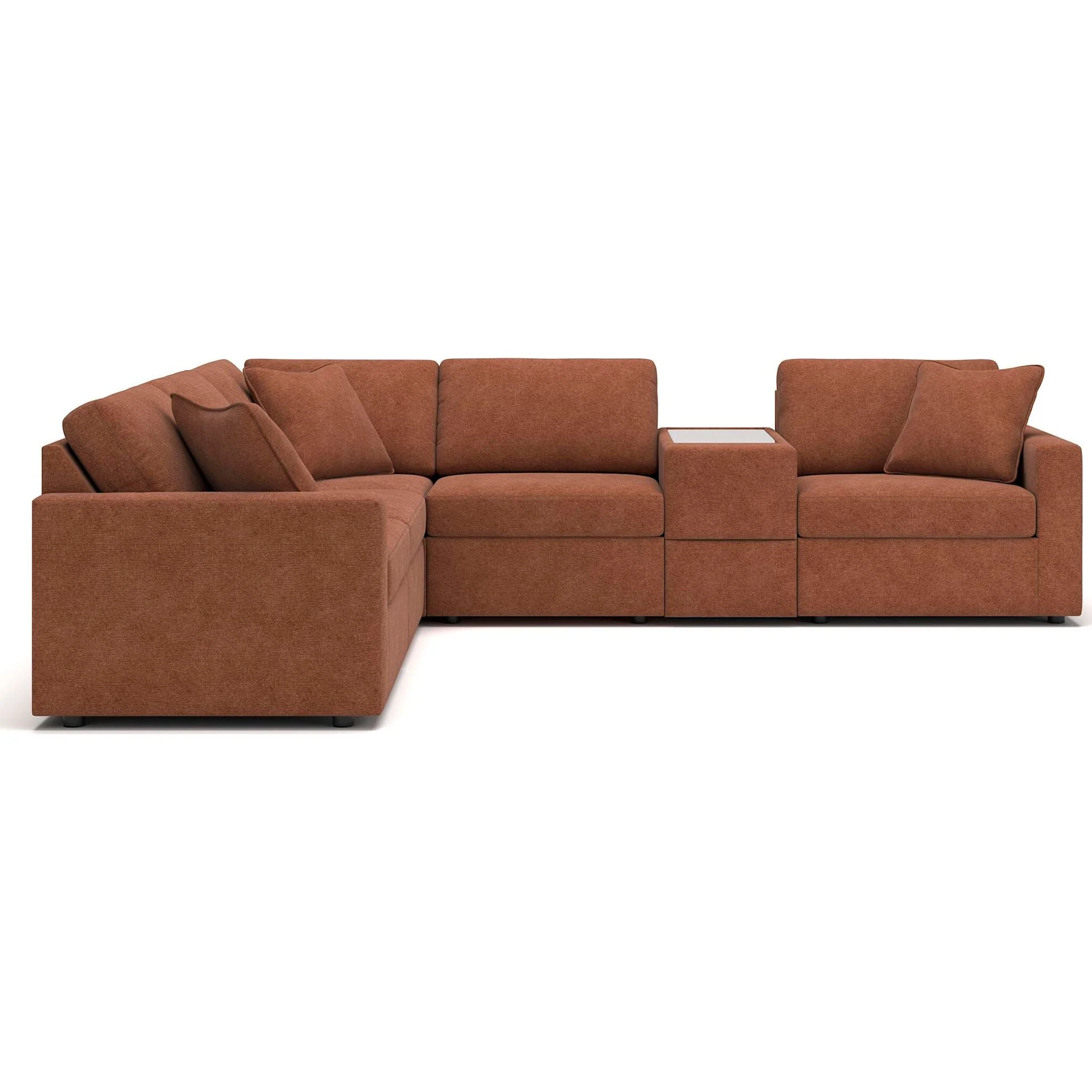 Modmax 6 Piece Modular Sectional with Storage Console - Image 69