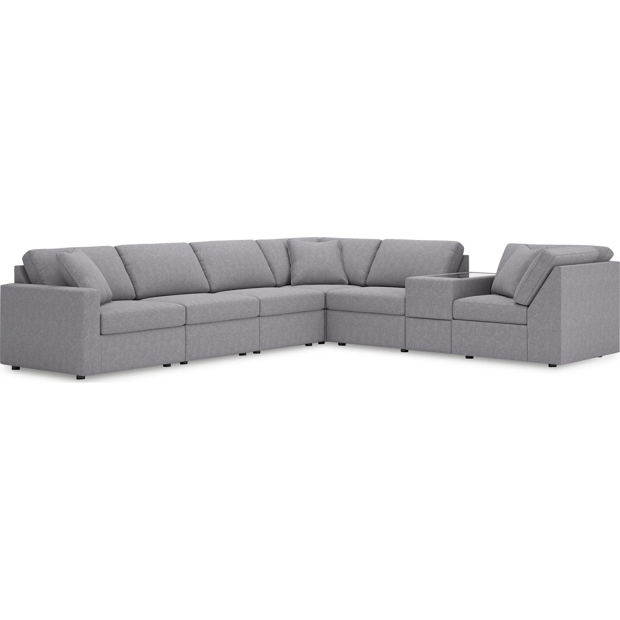 Modmax 7 Piece Modular Sectional with Storage Console - Image 18