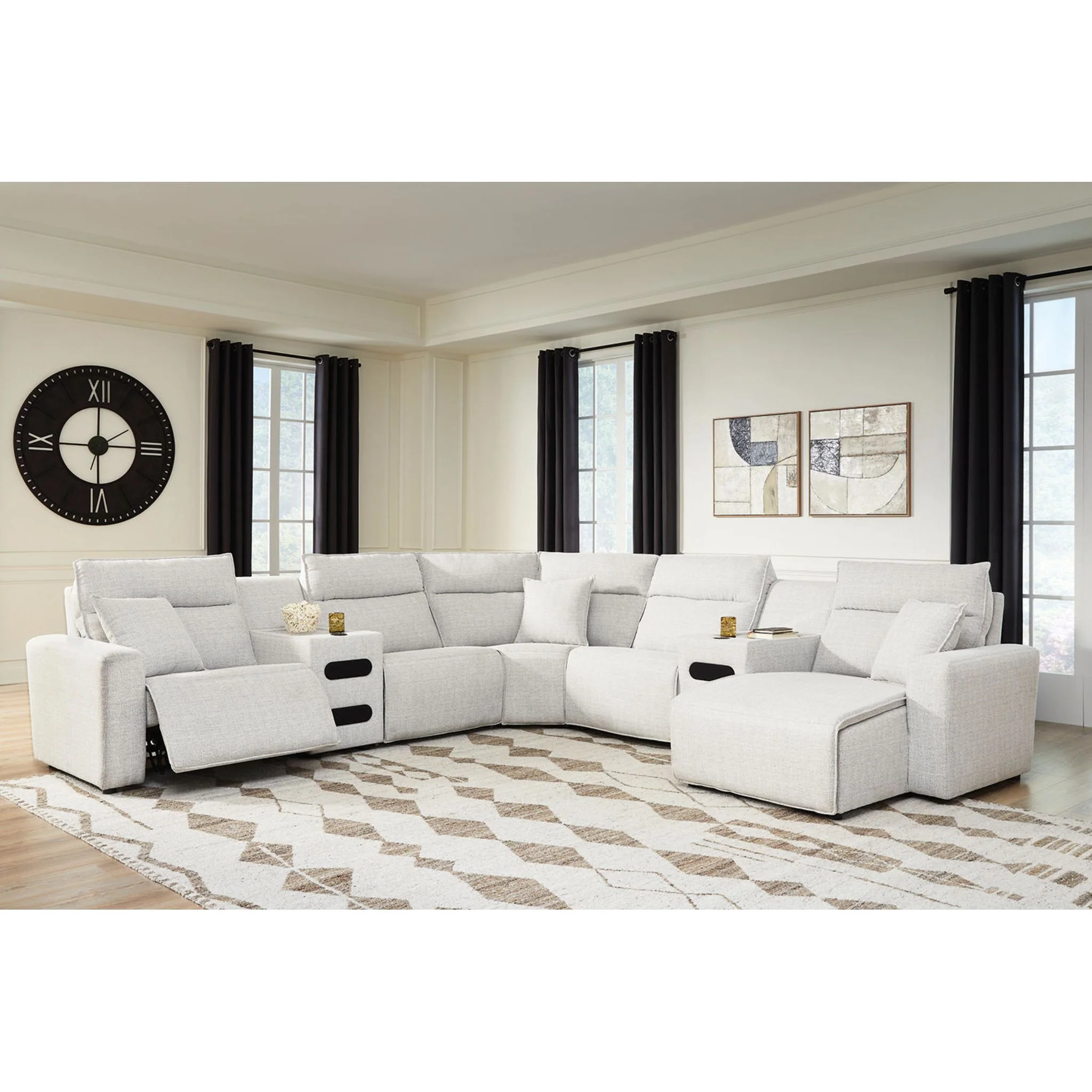 Modmax II 7 Piece Modular Power Reclining Sectional with Chaise - Image 37