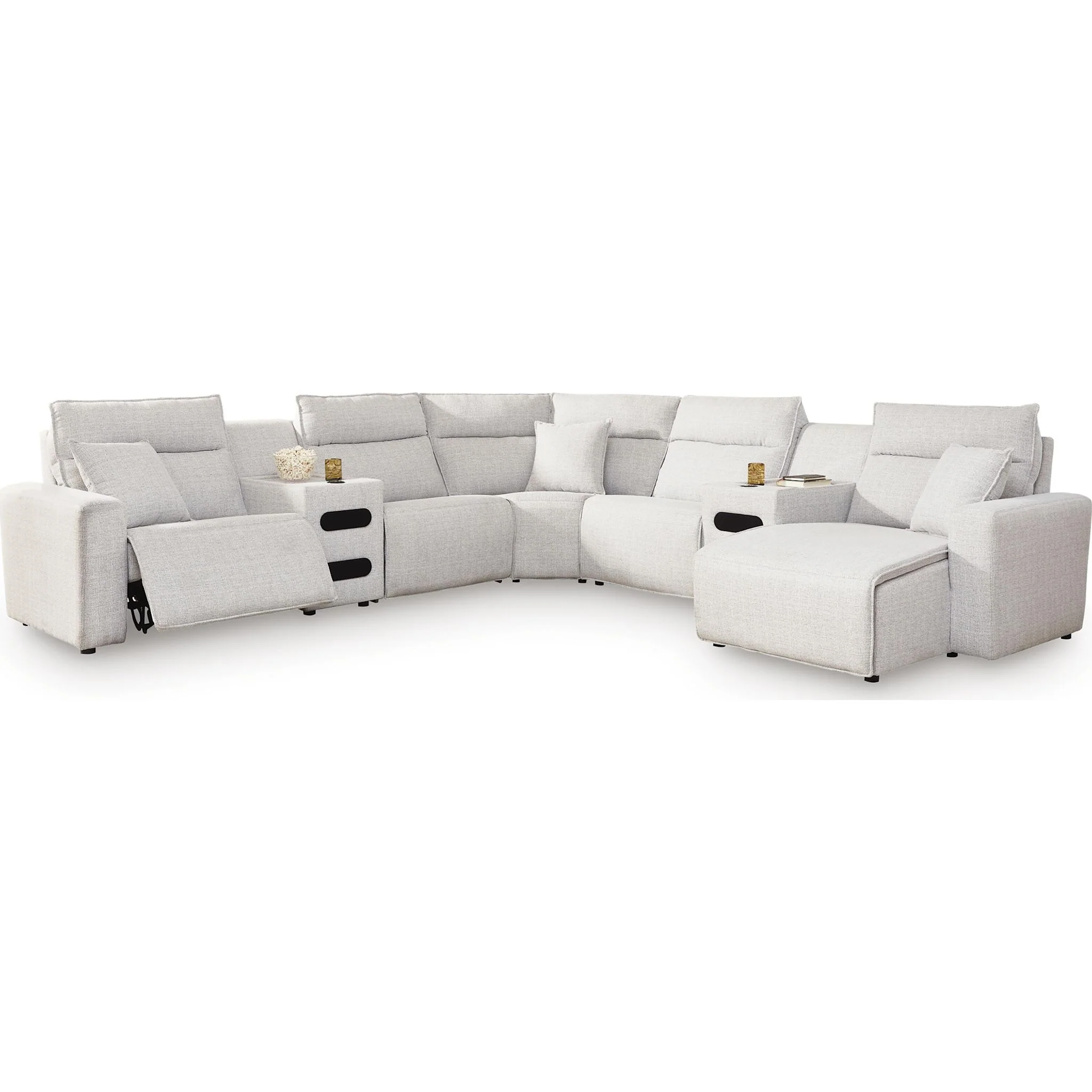 Modmax II 7 Piece Modular Power Reclining Sectional with Chaise - Image 42