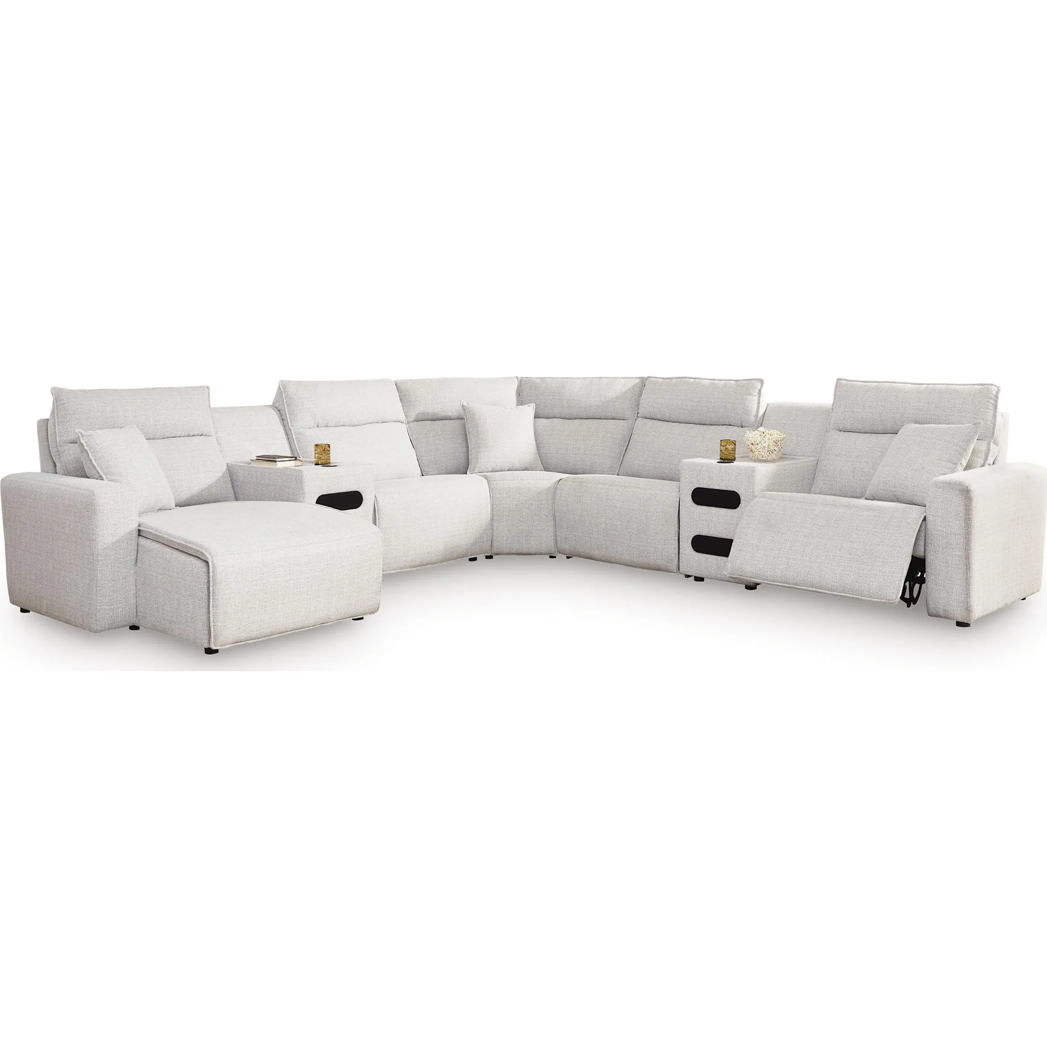 Modmax II 7 Piece Modular Power Reclining Sectional with Chaise - Image 73