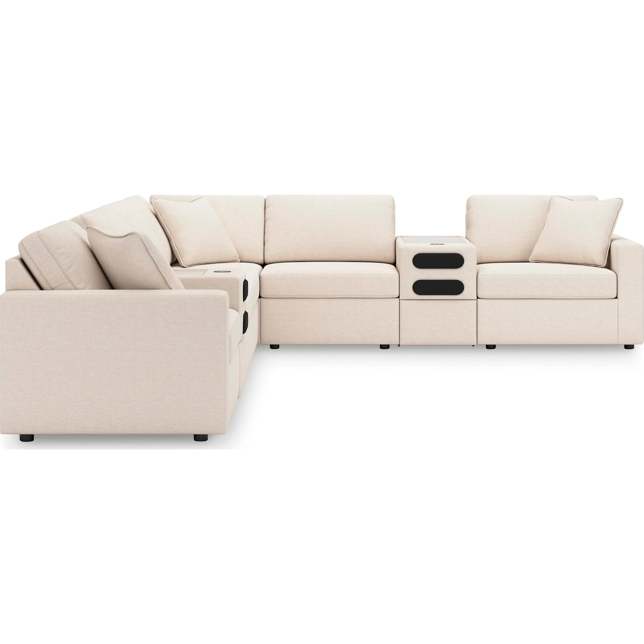 Modmax 8 Piece Modular Sectional with Audio Consoles - Image 130