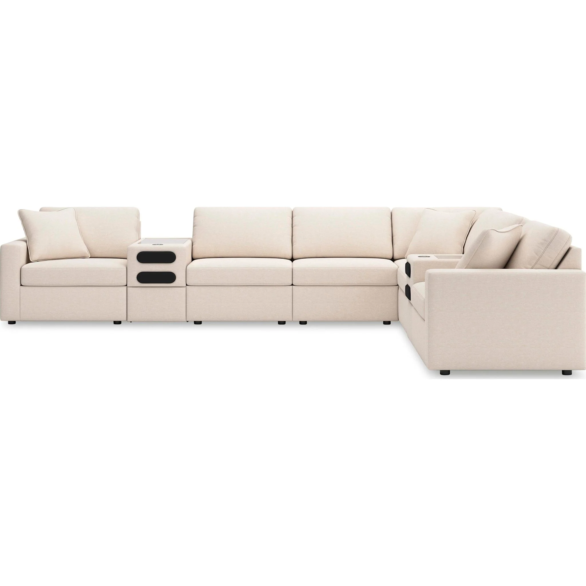 Modmax 8 Piece Modular Sectional with Audio Consoles - Image 146