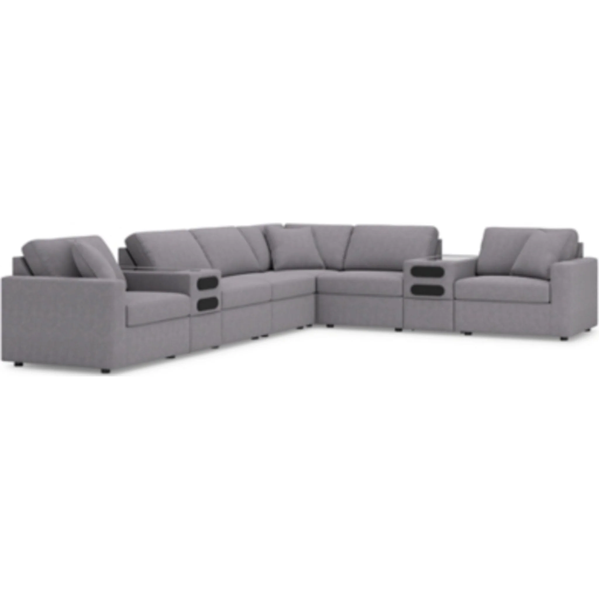 Modmax 8 Piece Modular Sectional with Audio Consoles - Image 22