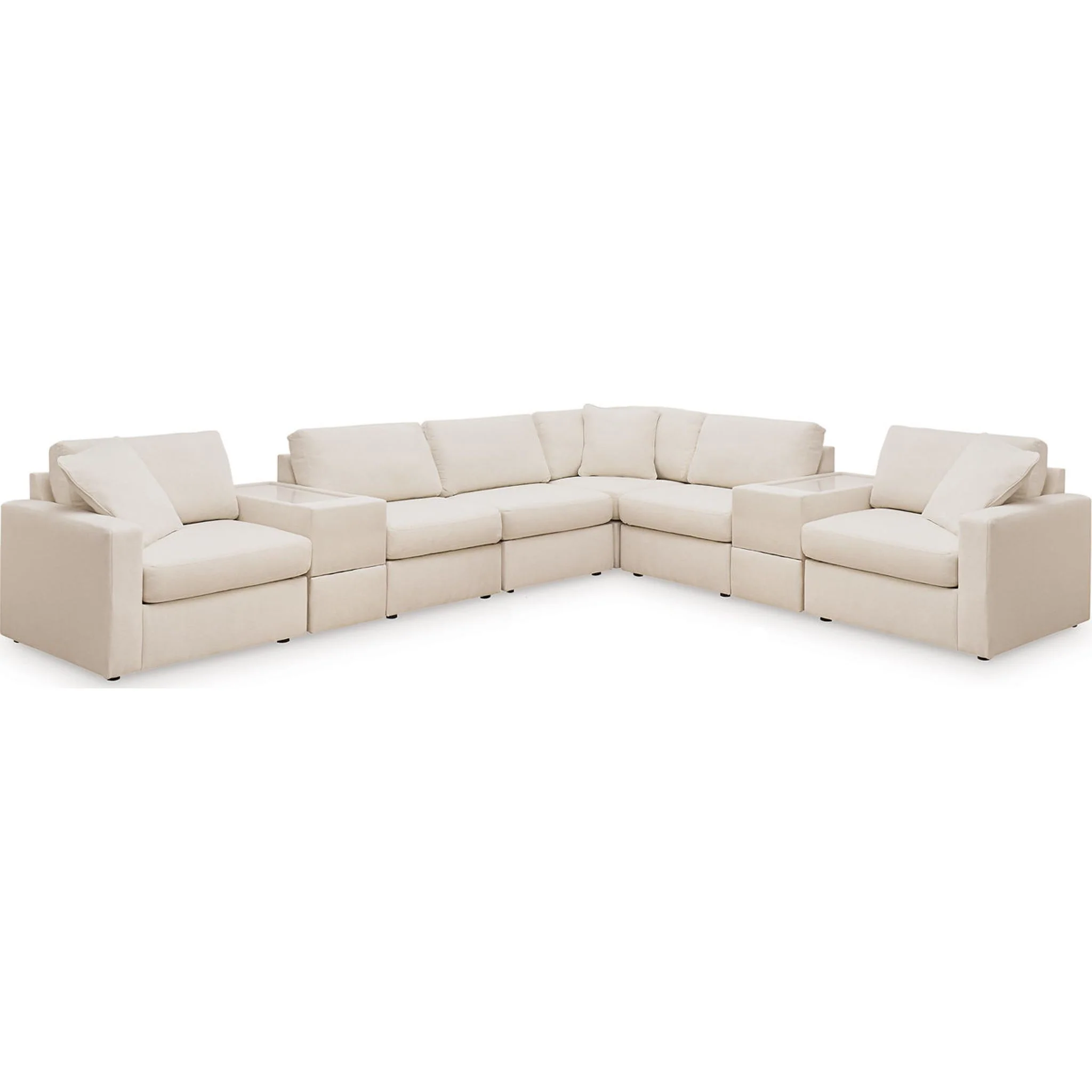 Modmax 8 Piece Modular Sectional with Storage Consoles - Image 55