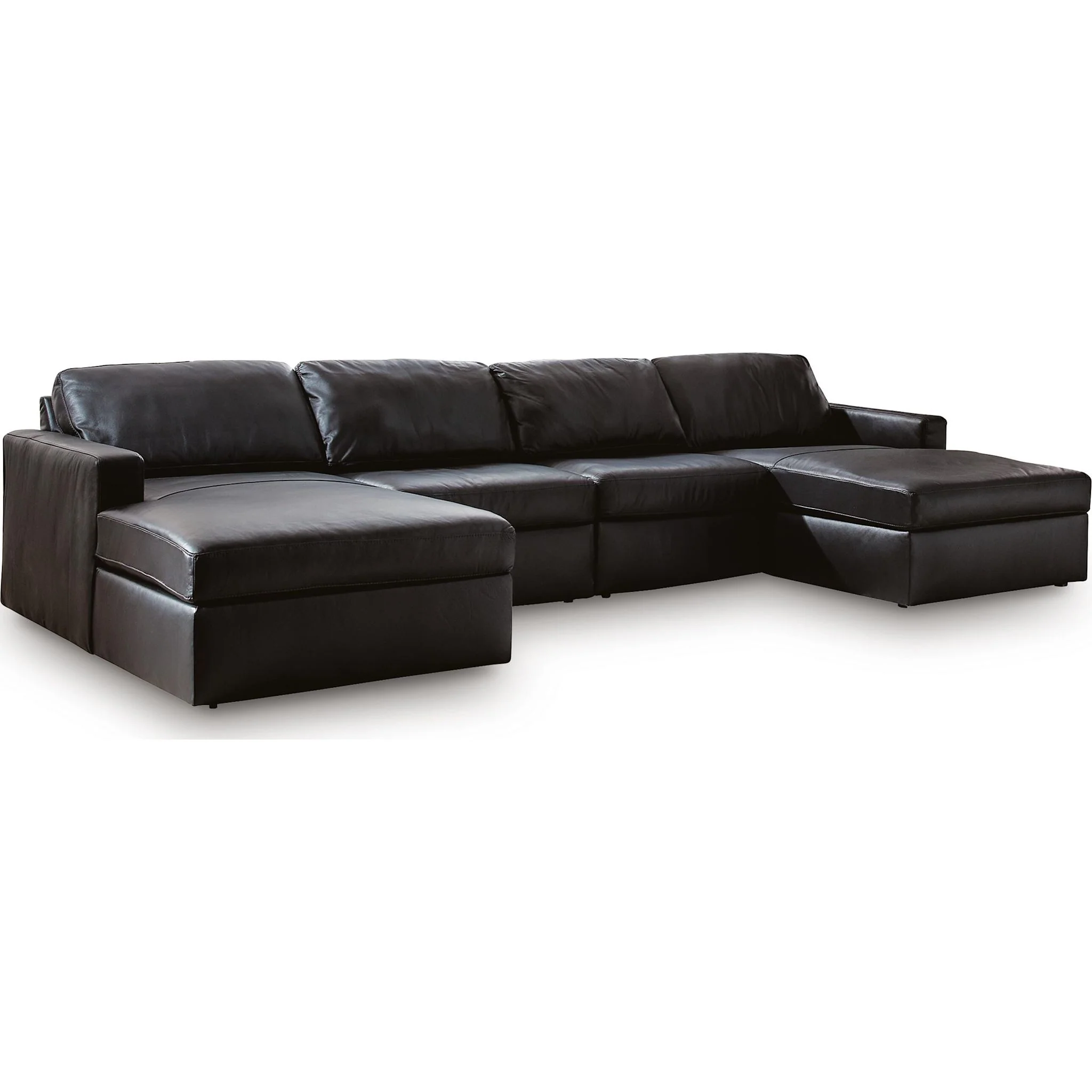 Modmax II 4 Piece Modular Sectional with Dual Chaise - Image 4