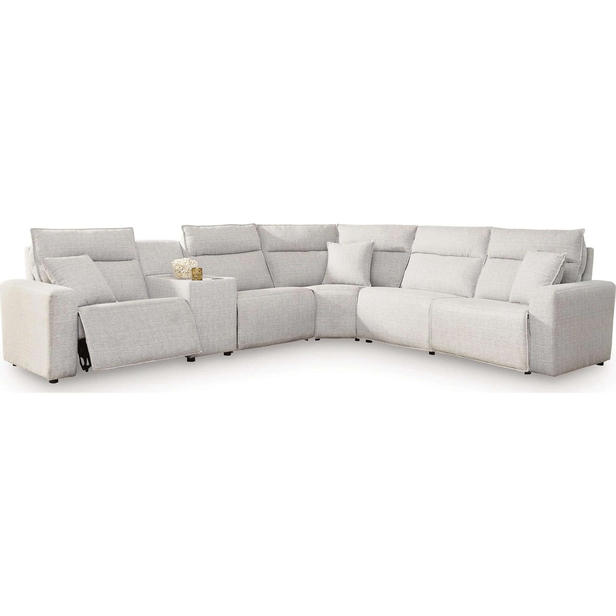 Modmax II 6 Piece Modular Power Reclining Sectional with Console - Image 8