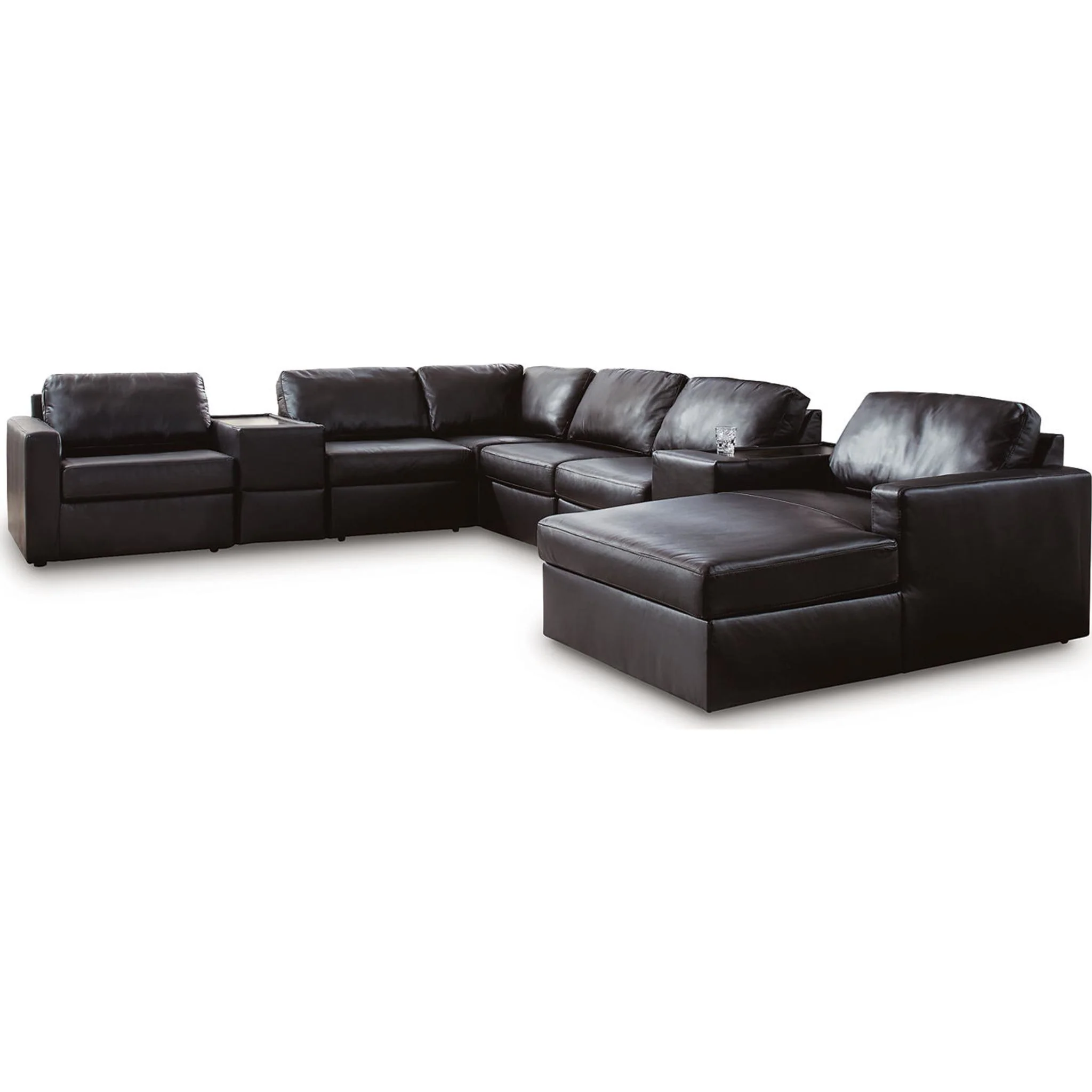 Modmax II 8 Piece Modular Sectional with Chaise and Storage Consoles