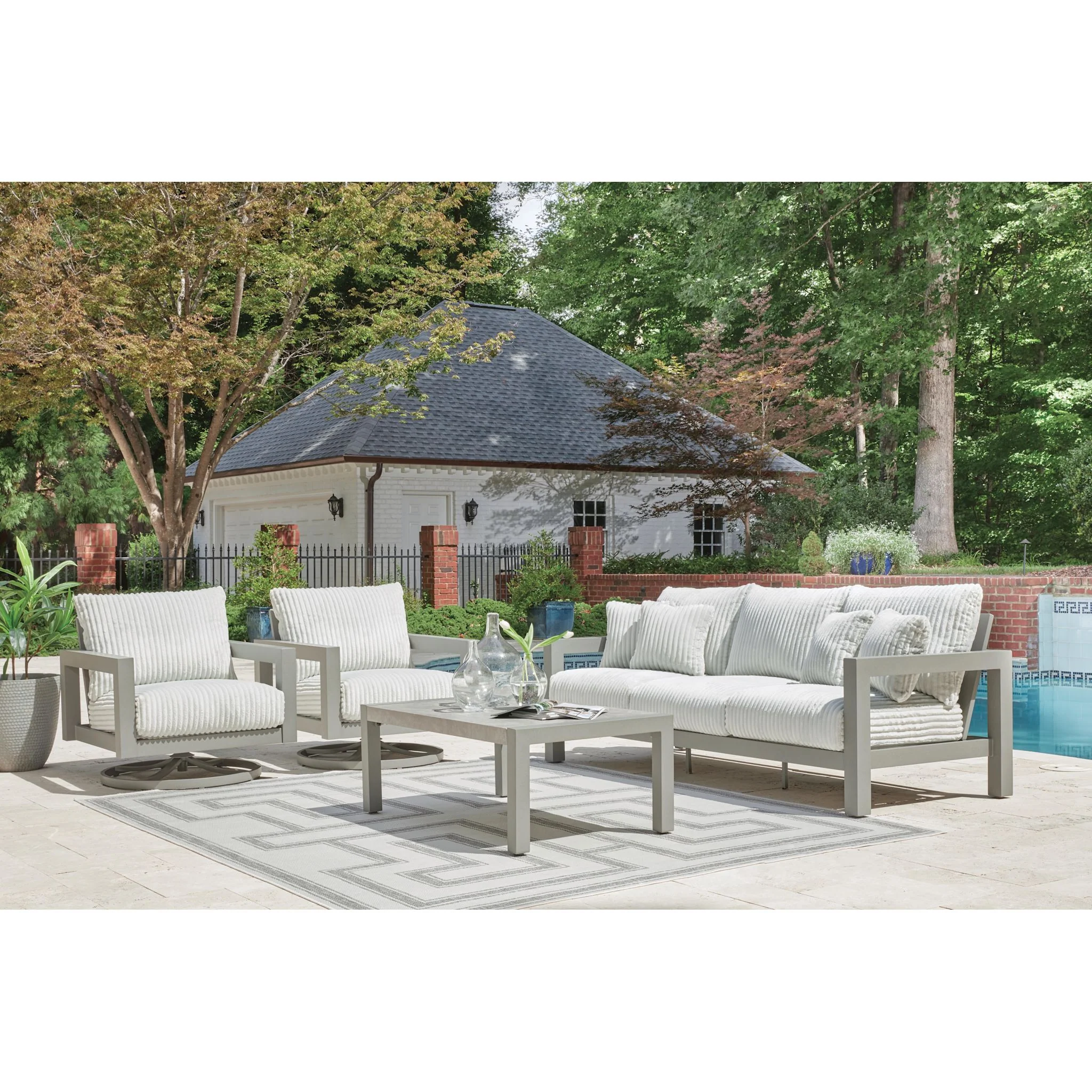 Moonlight View Outdoor Sofa with Cushion - Image 18