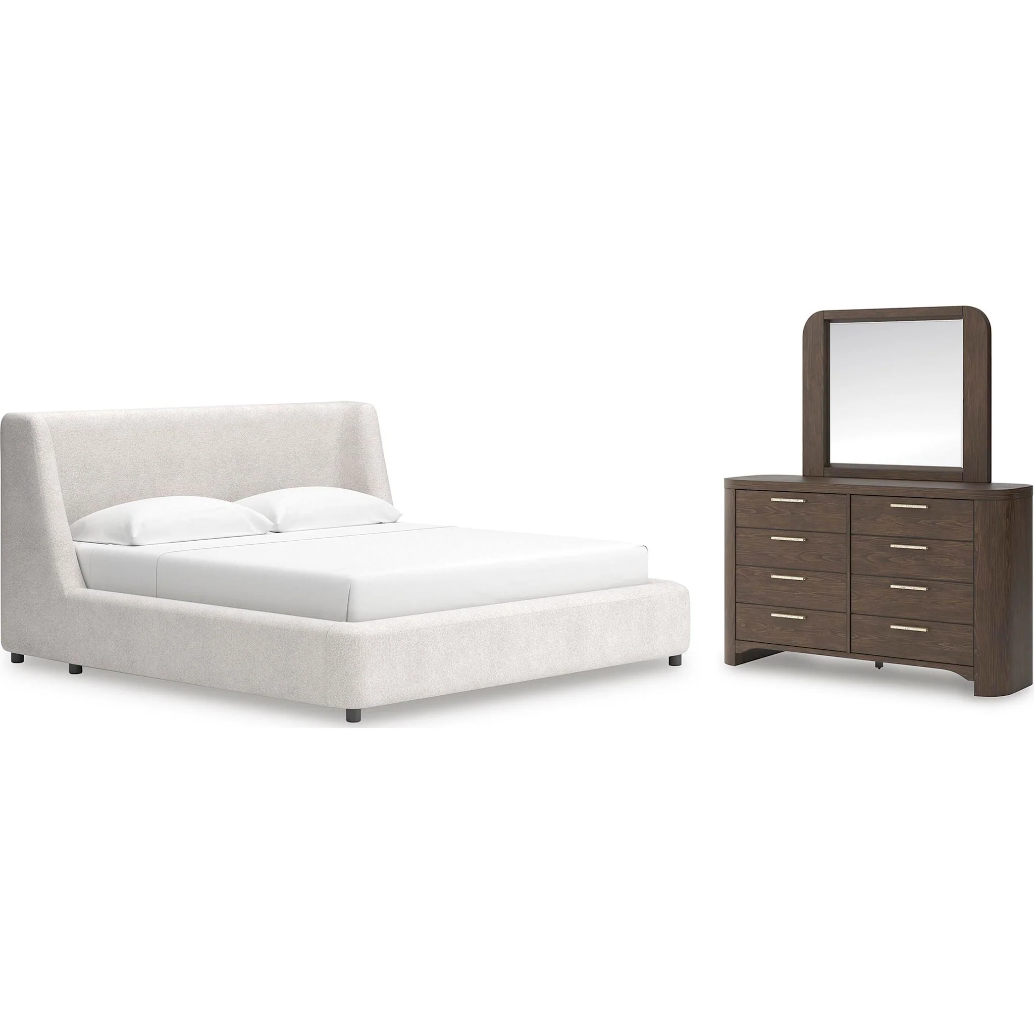 Neo-Exclusive 5 Piece Upholstered Bedroom - Image 92